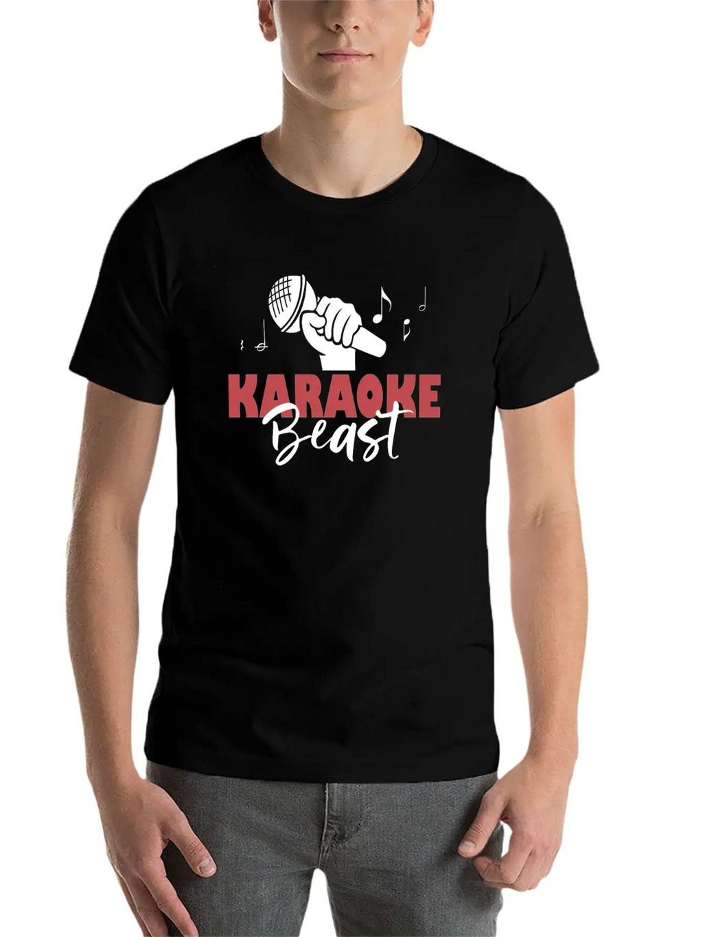 Karaoke Beast For Karaoke Singing Aficionados Unisex Casual T-Shirt – Clean Design For Daily Comfort