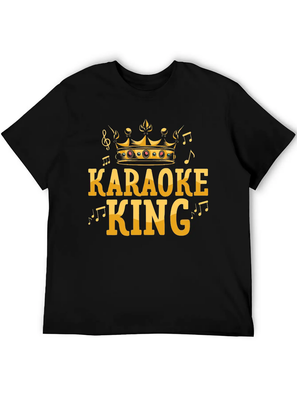 Karaoke King Singing Singer Unisex Casual T-Shirt – Clean Design For Daily Comfort