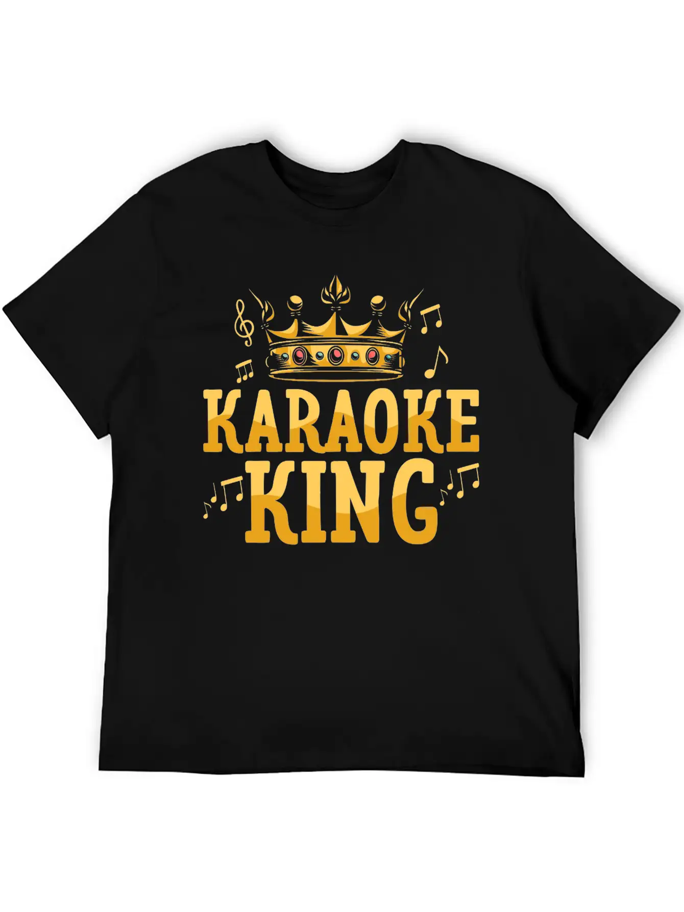 Karaoke King Singing Singer Unisex Casual T-Shirt – Clean Design For Daily Comfort
