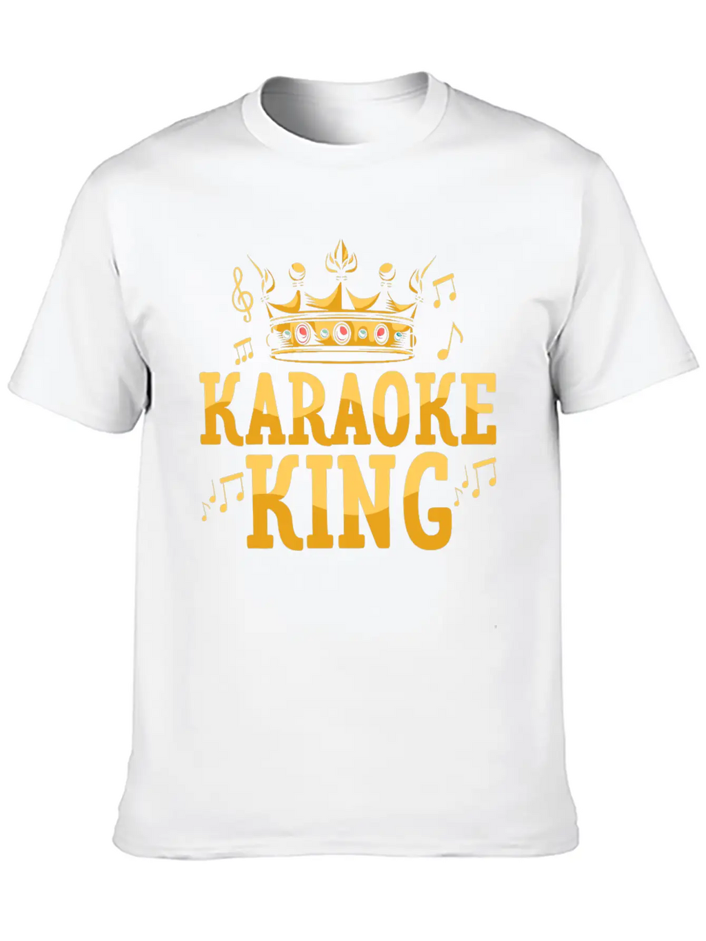 Karaoke King Singing Singer Unisex Casual T-Shirt – Clean Design For Daily Comfort