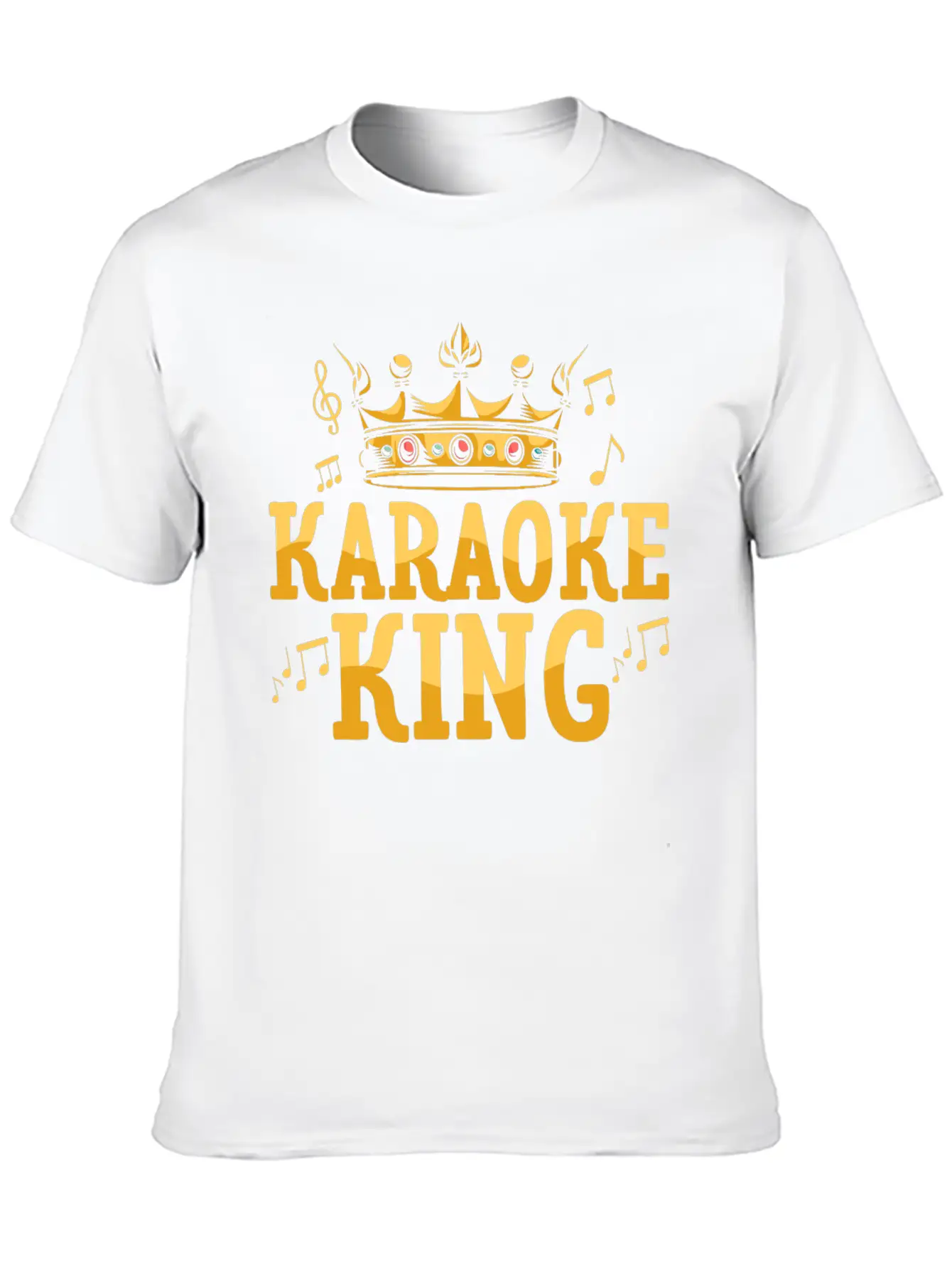 Karaoke King Singing Singer Unisex Casual T-Shirt – Clean Design For Daily Comfort