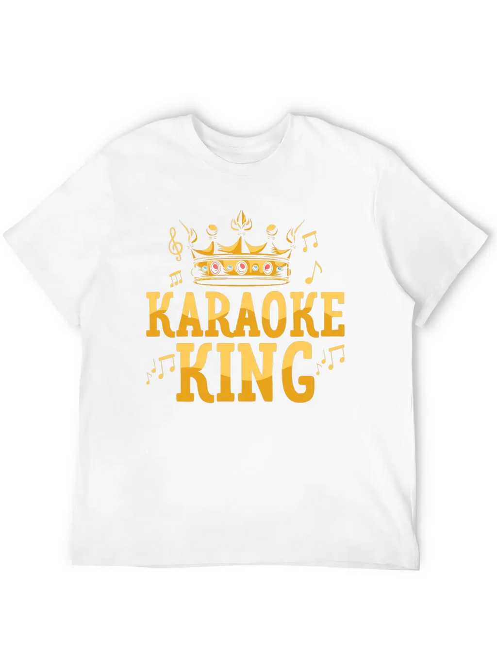 Karaoke King Singing Singer Unisex Casual T-Shirt – Clean Design For Daily Comfort