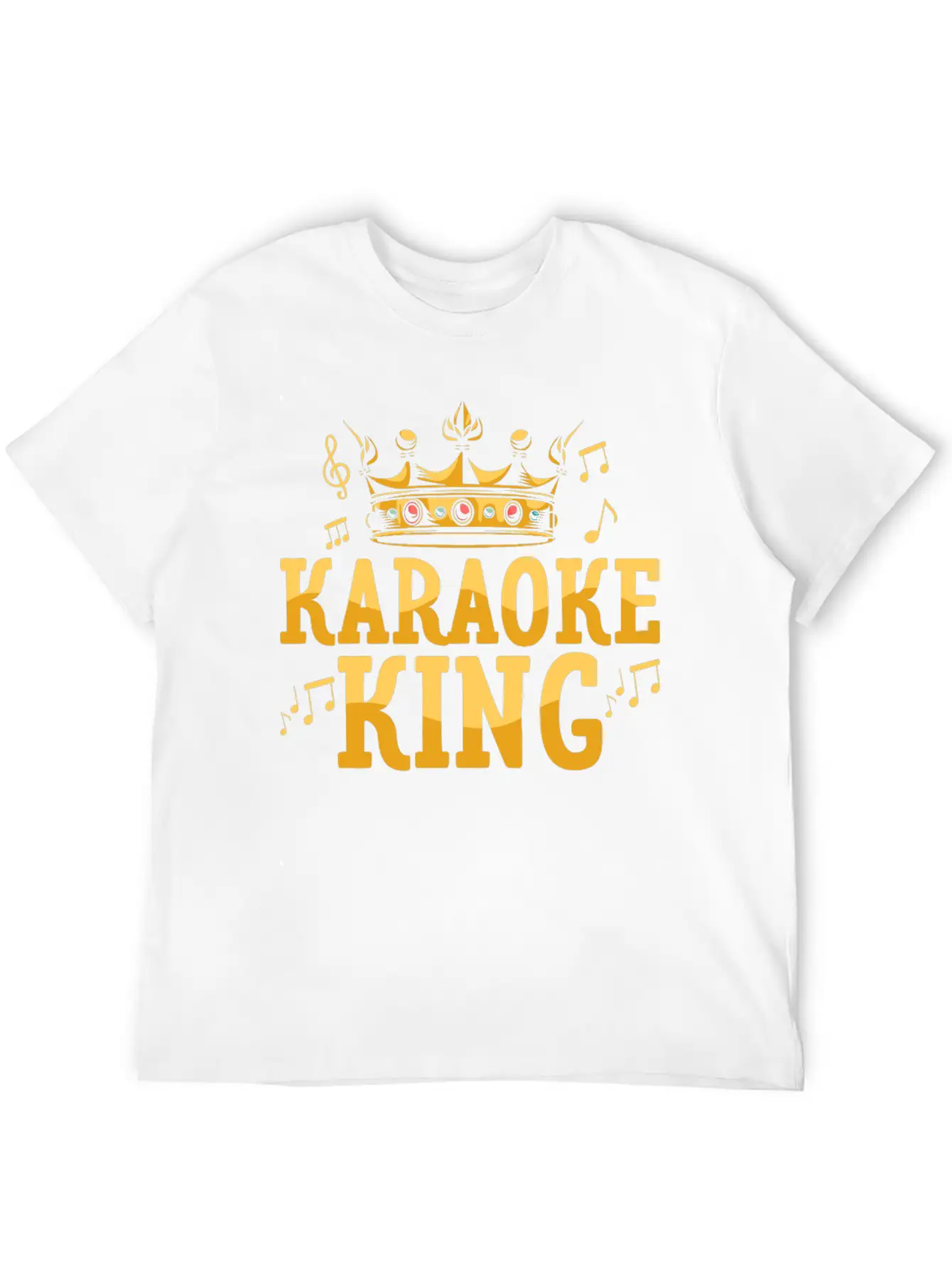 Karaoke King Singing Singer Unisex Casual T-Shirt – Clean Design For Daily Comfort