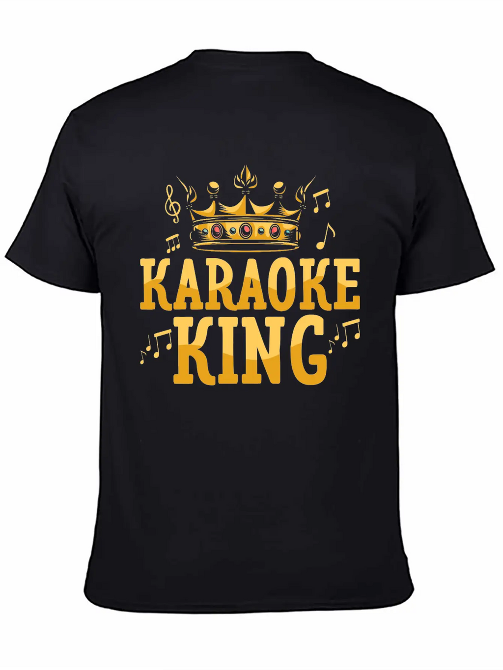 Karaoke King Singing Singer Unisex Casual T-Shirt – Clean Design For Daily Comfort