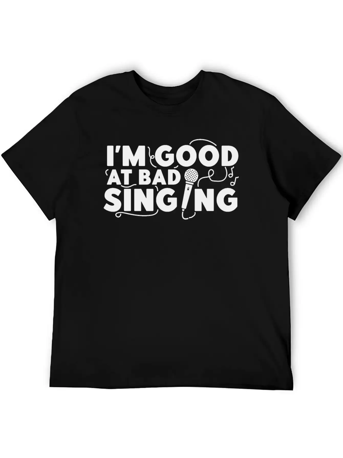 Karaoke Singer I'm Good At Bad Essential Cotton Tee For Daily Outfits – Unisex Style