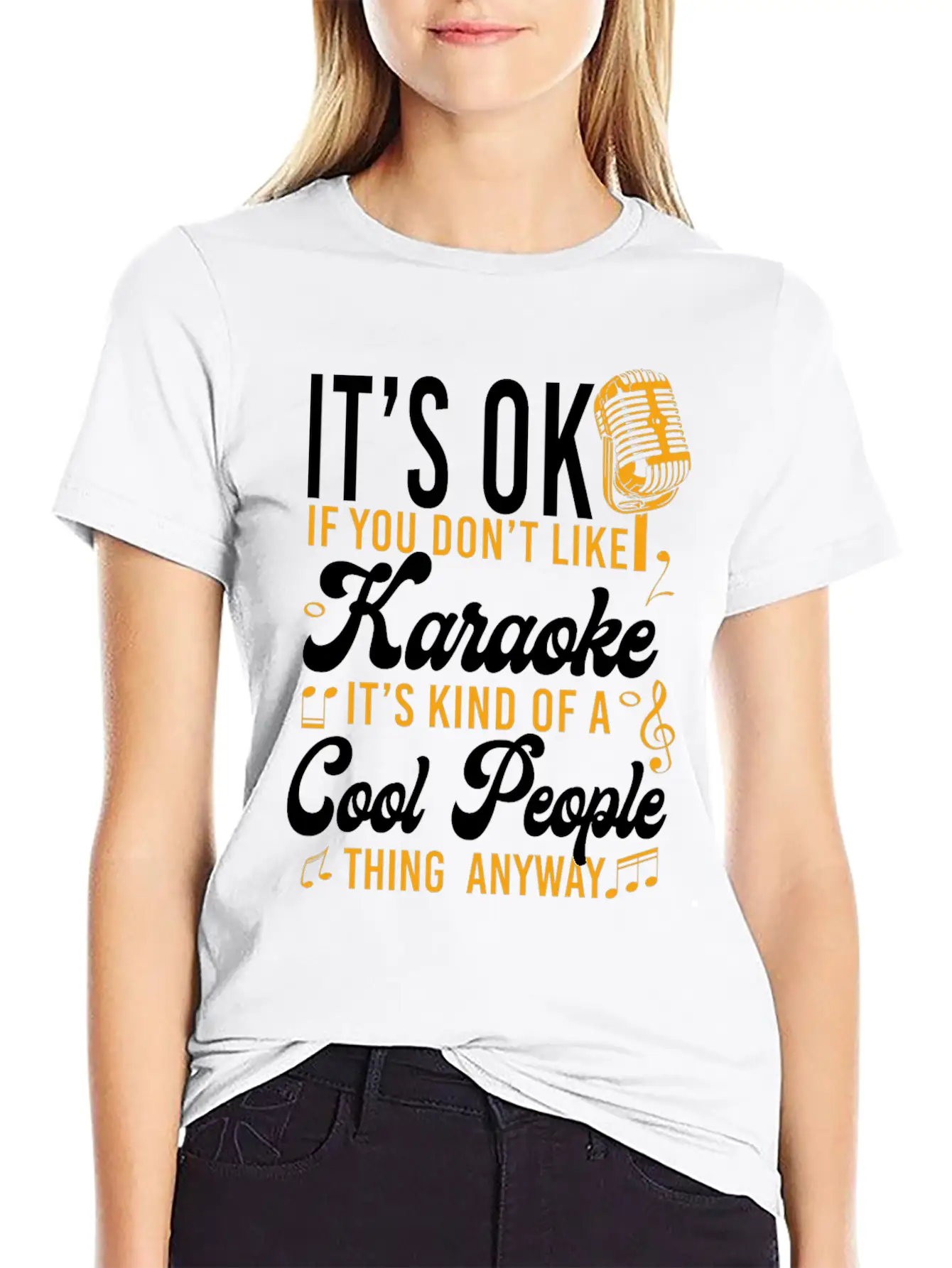 Karaoke Singer It's Ok If You Essential Cotton Tee For Daily Outfits – Unisex Style