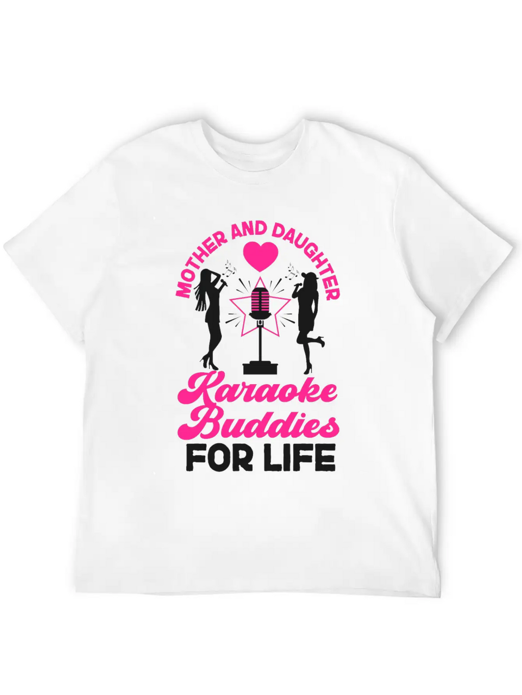 Karaoke Singer Mom Mother And Unisex Short Sleeve Soft Cotton T-Shirt – Casual Everyday Wear
