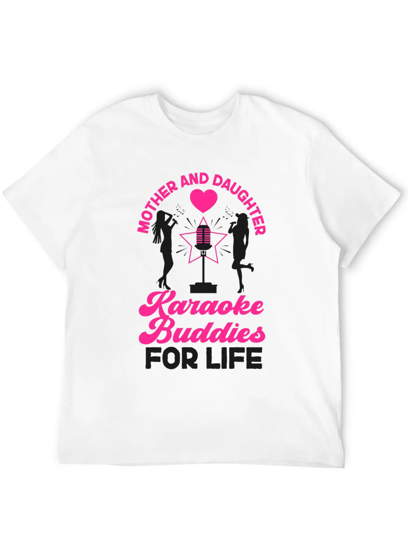 Karaoke Singer Mom Mother And Unisex Short Sleeve Soft Cotton T-Shirt – Casual Everyday Wear