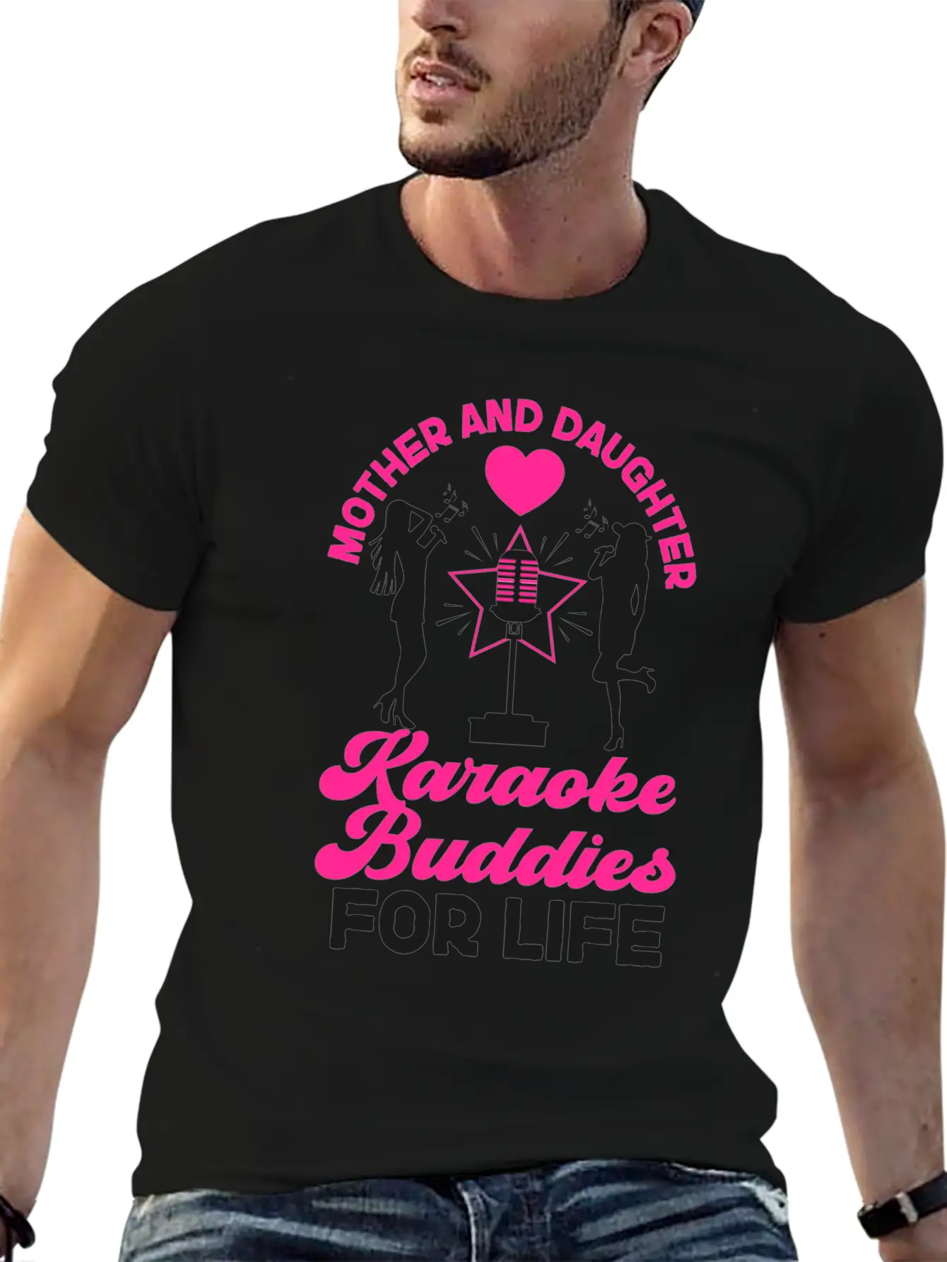 Karaoke Singer Mom Mother And Unisex Short Sleeve Soft Cotton T-Shirt – Casual Everyday Wear