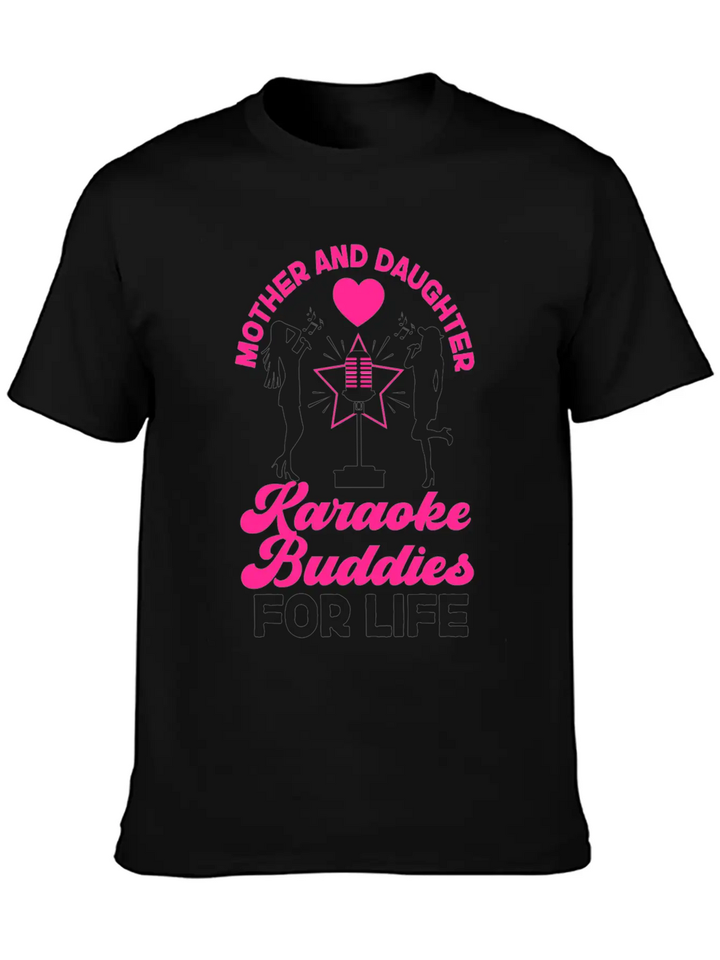 Karaoke Singer Mom Mother And Unisex Short Sleeve Soft Cotton T-Shirt – Casual Everyday Wear