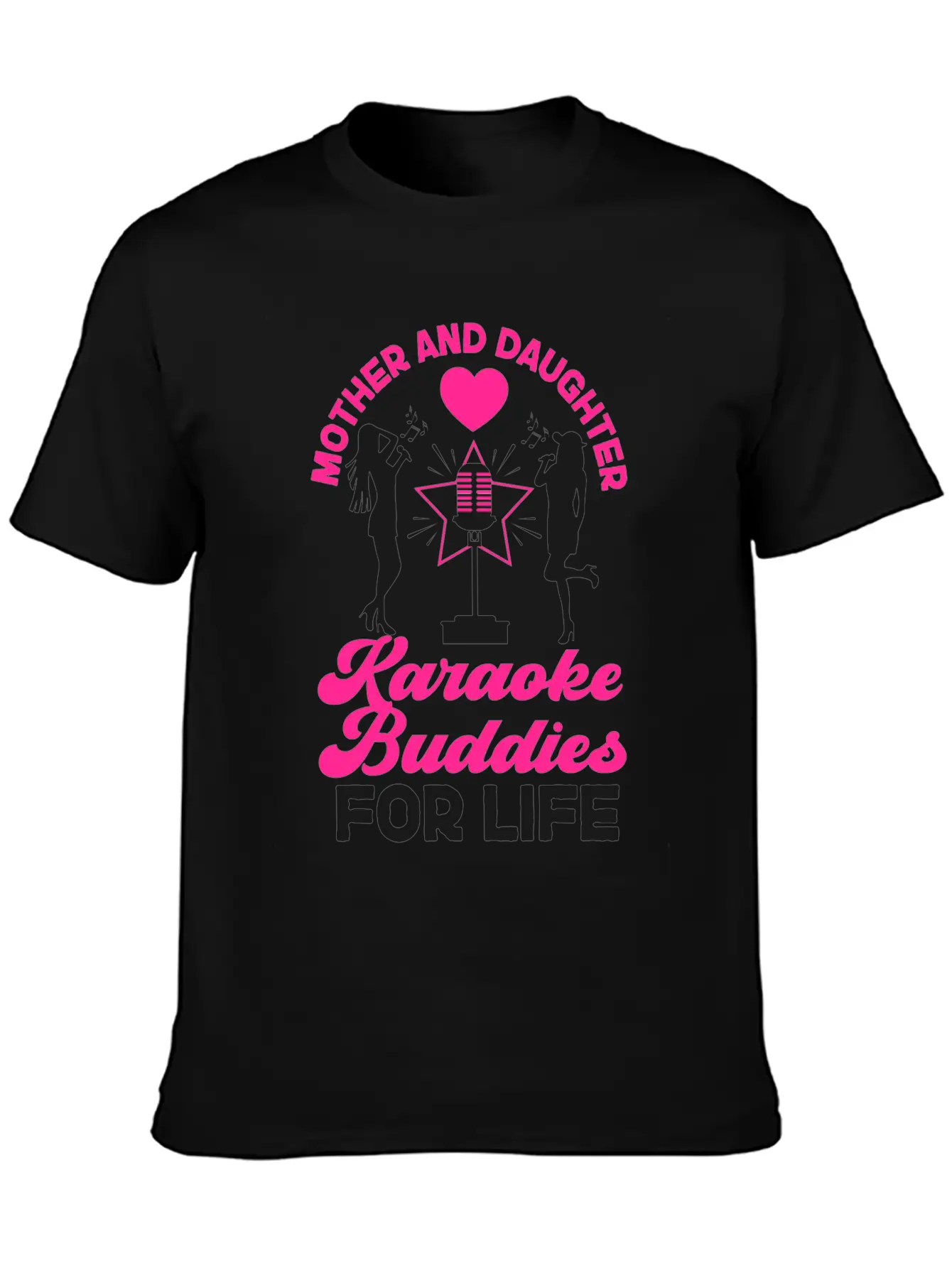 Karaoke Singer Mom Mother And Unisex Short Sleeve Soft Cotton T-Shirt – Casual Everyday Wear