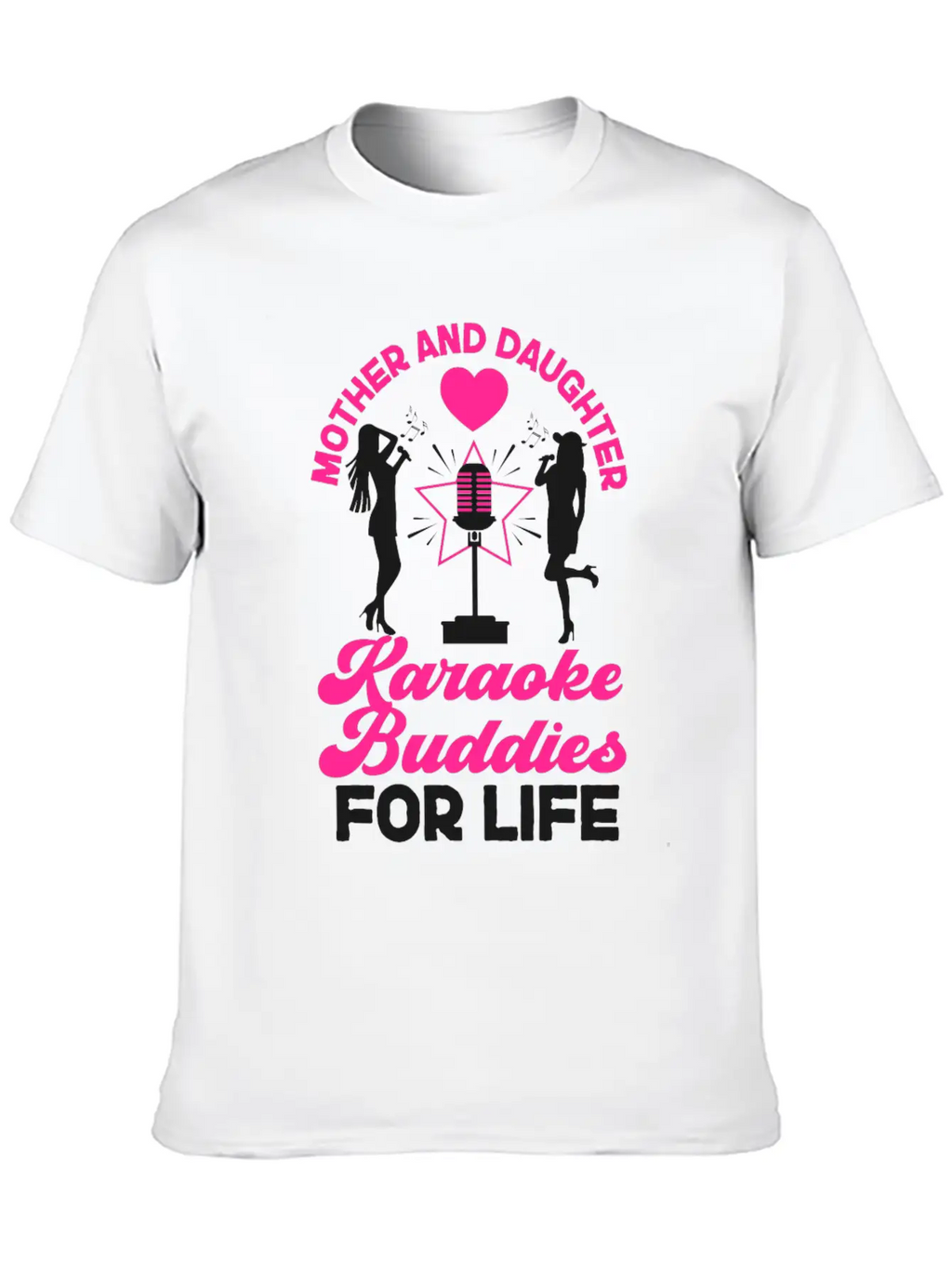 Karaoke Singer Mom Mother And Unisex Short Sleeve Soft Cotton T-Shirt – Casual Everyday Wear