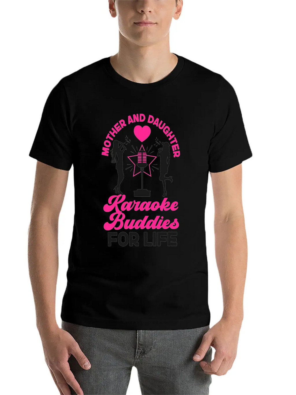 Karaoke Singer Mom Mother And Unisex Short Sleeve Soft Cotton T-Shirt – Casual Everyday Wear