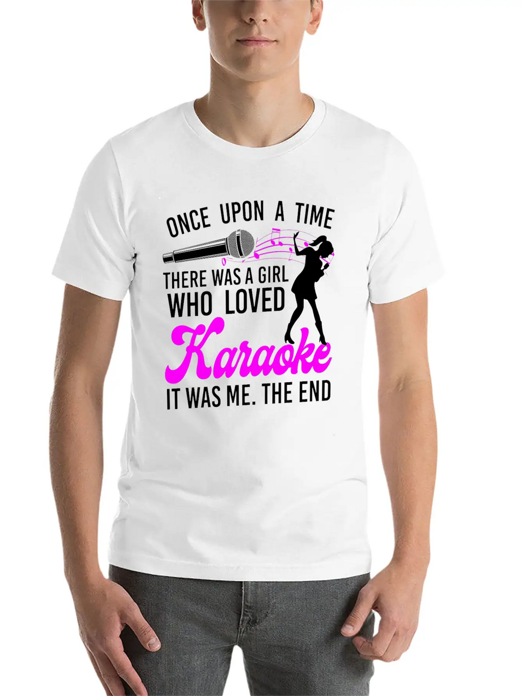 Karaoke Singer Once Upon A Time Breathable Graphic T-Shirt – Perfect For Casual Days
