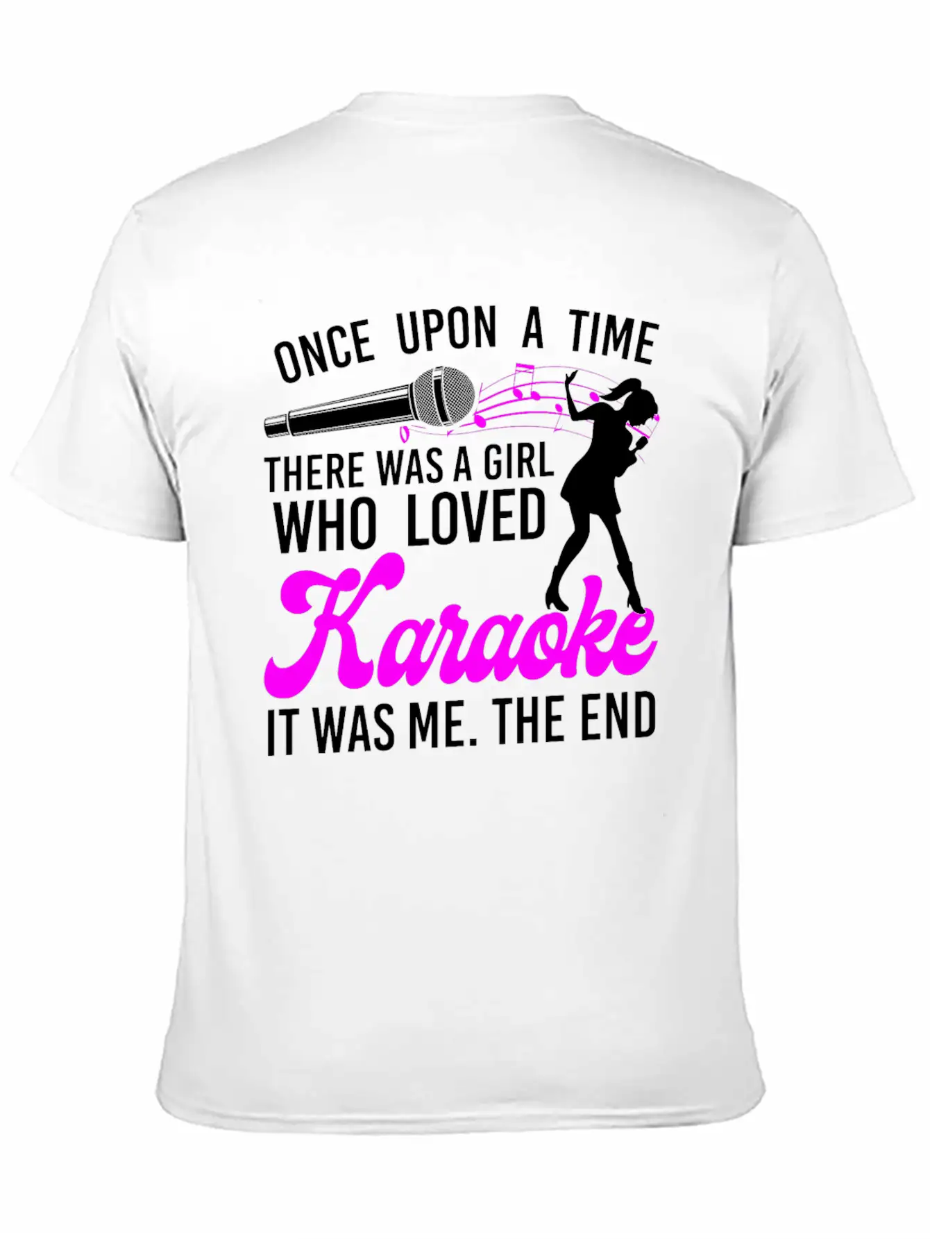 Karaoke Singer Once Upon A Time Breathable Graphic T-Shirt – Perfect For Casual Days