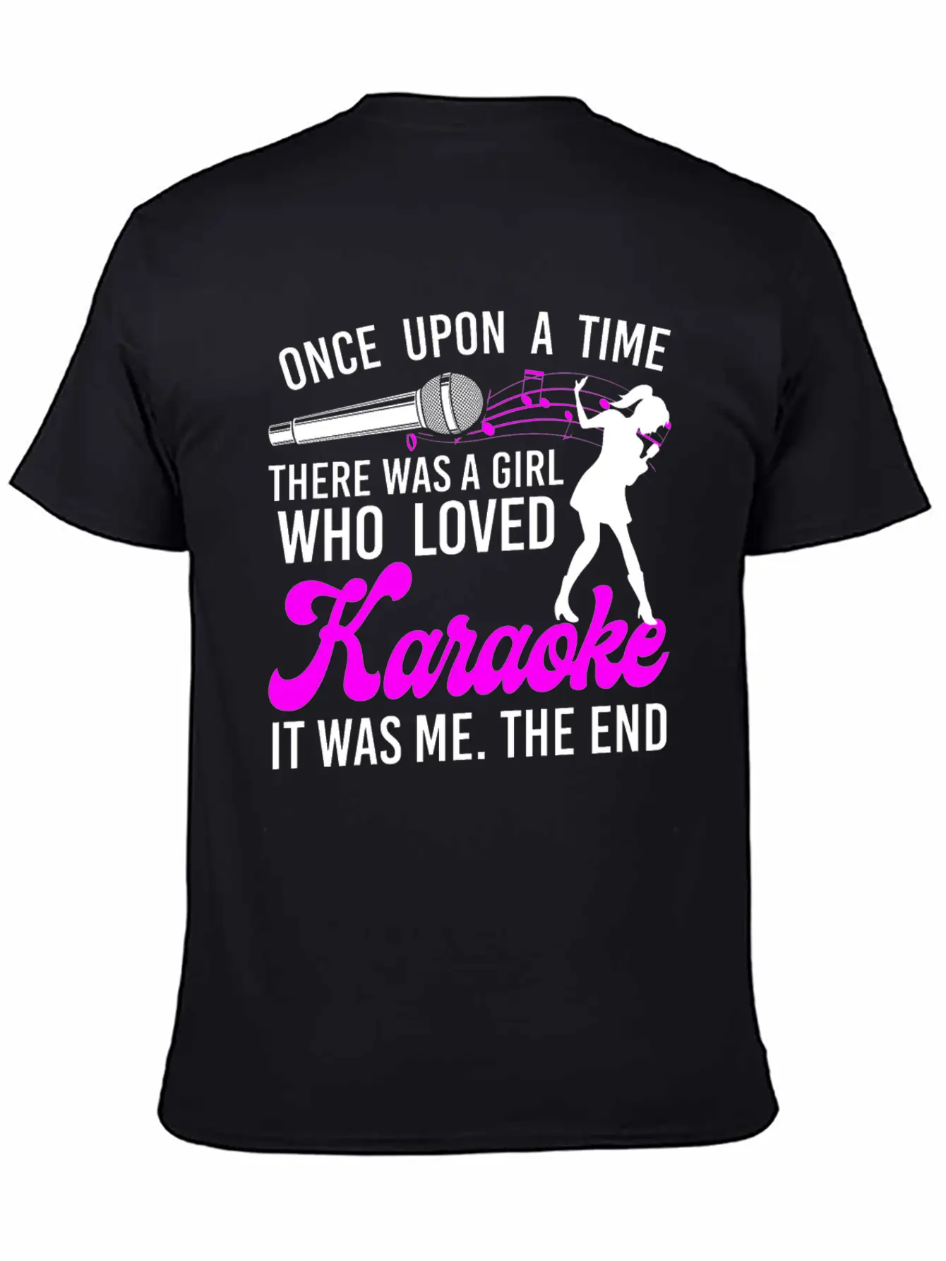 Karaoke Singer Once Upon A Time Breathable Graphic T-Shirt – Perfect For Casual Days