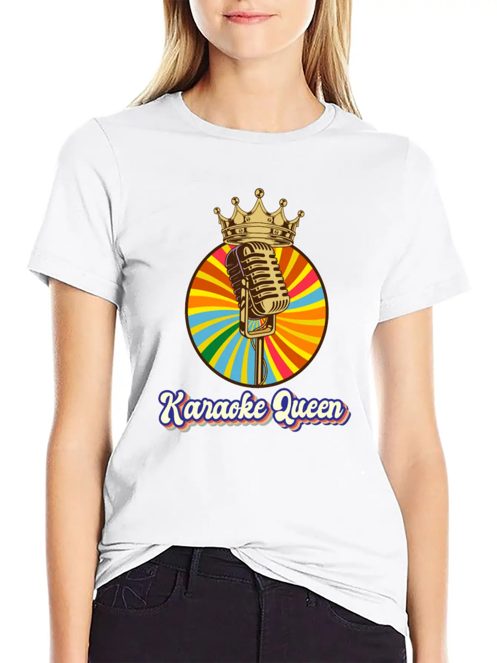 Karaoke Singing Singer Gift Unisex Short Sleeve Soft Cotton T-Shirt – Casual Everyday Wear
