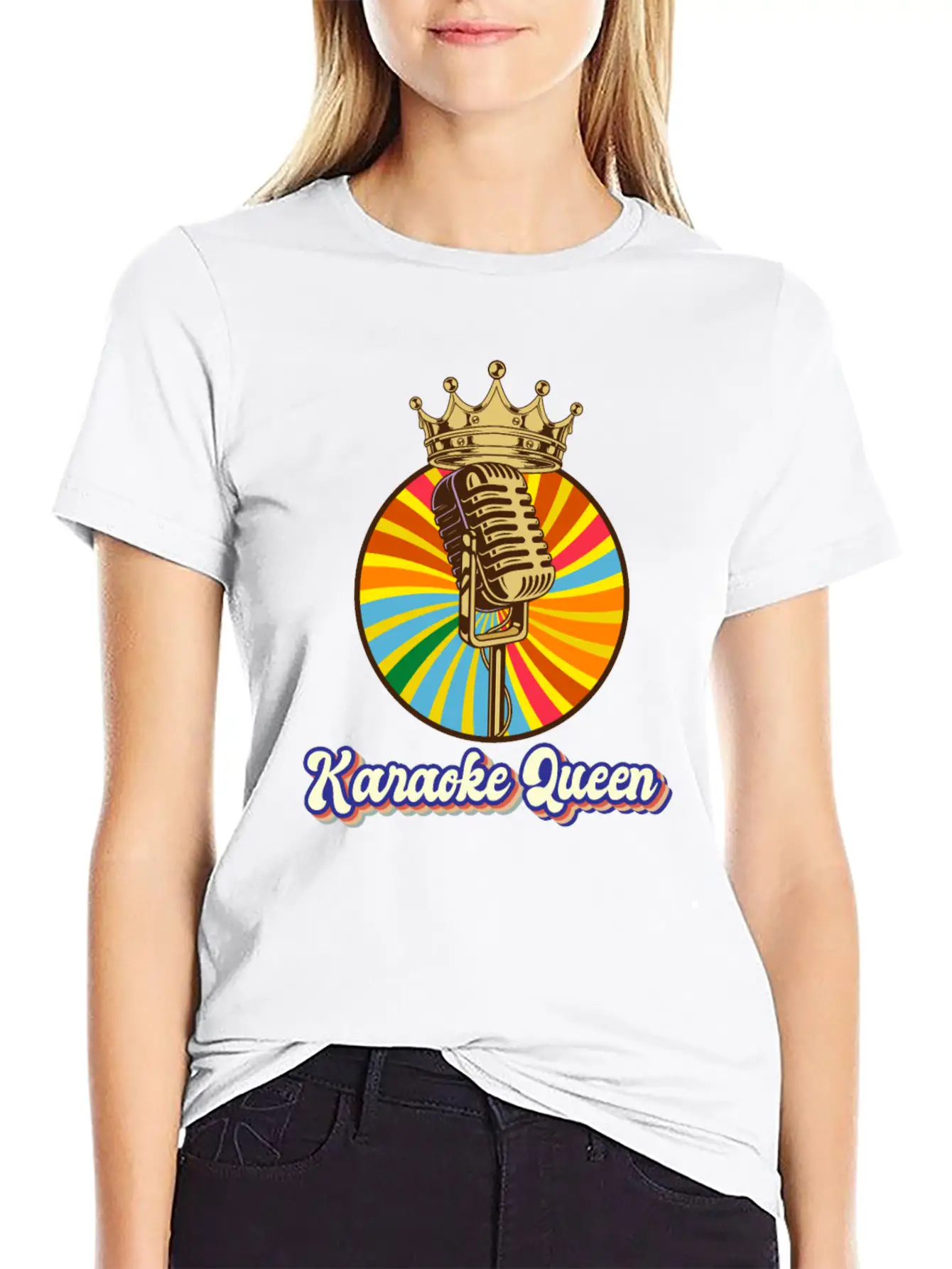 Karaoke Singing Singer Gift Unisex Short Sleeve Soft Cotton T-Shirt – Casual Everyday Wear