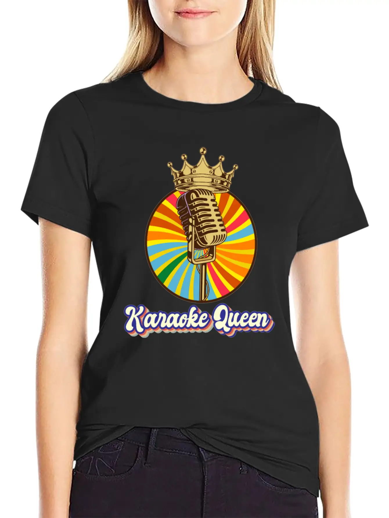 Karaoke Singing Singer Gift Unisex Short Sleeve Soft Cotton T-Shirt – Casual Everyday Wear