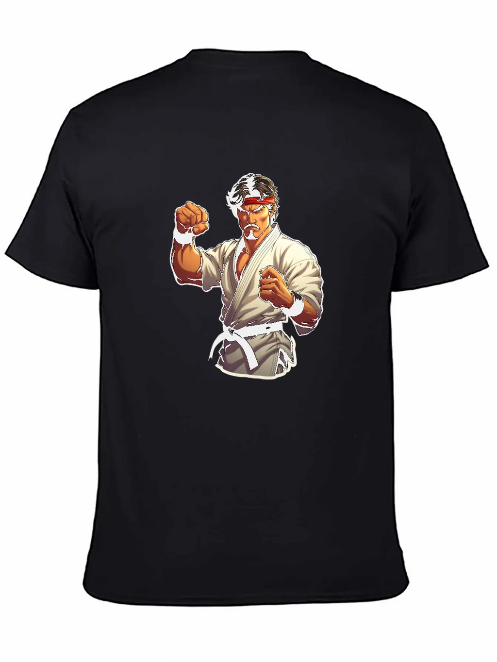 Karate Fighter Classic Fit Graphic Tee For Daily Comfort – Unisex Cotton Shirt
