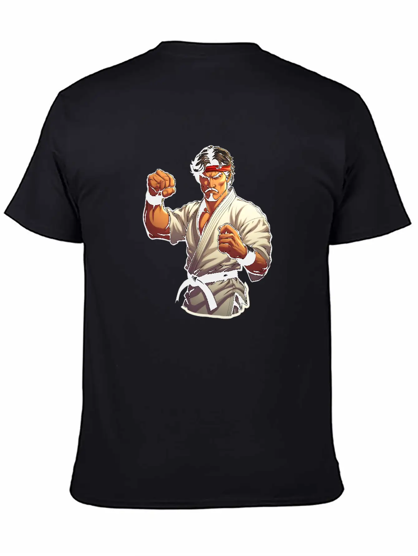 Karate Fighter Classic Fit Graphic Tee For Daily Comfort – Unisex Cotton Shirt