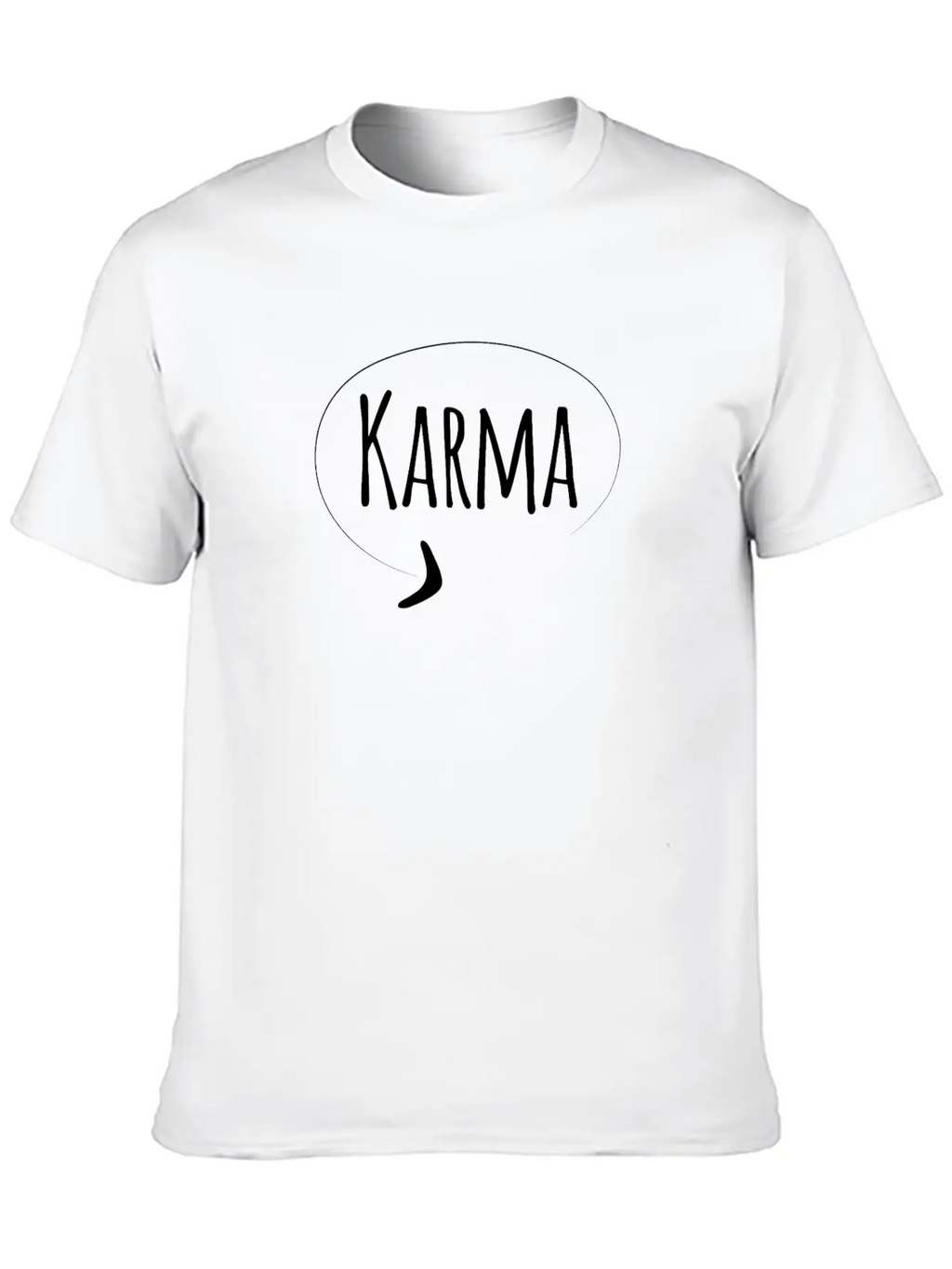 Karma Yoga Buddha / Gift Idea Unisex Short Sleeve Soft Cotton T-Shirt – Casual Everyday Wear