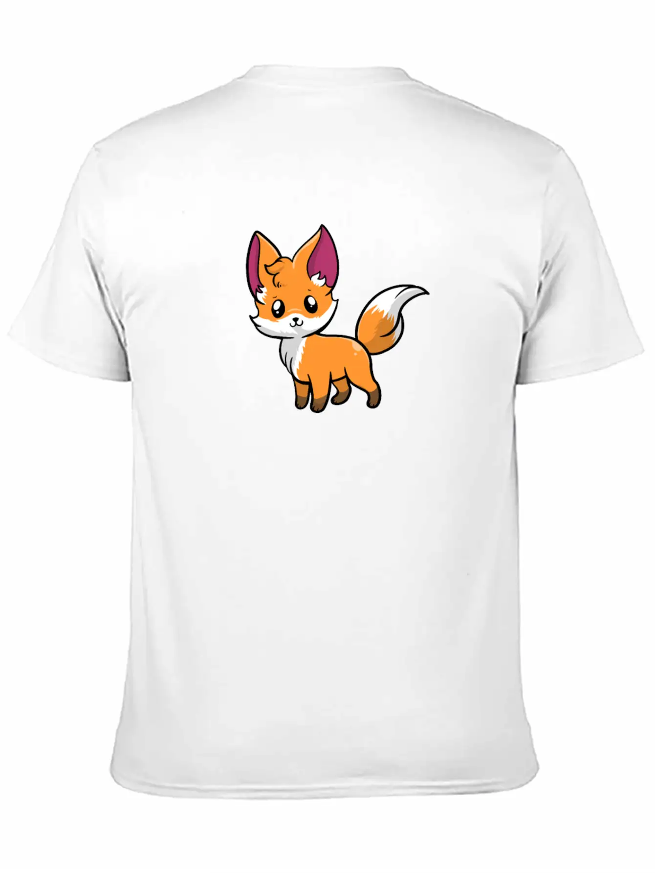 Kawaii Anime Red Fox Foxes Essential Cotton Tee For Daily Outfits – Unisex Style