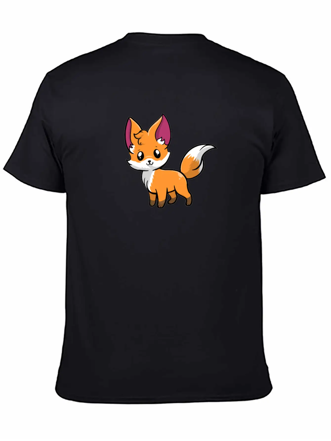 Kawaii Anime Red Fox Foxes Essential Cotton Tee For Daily Outfits – Unisex Style