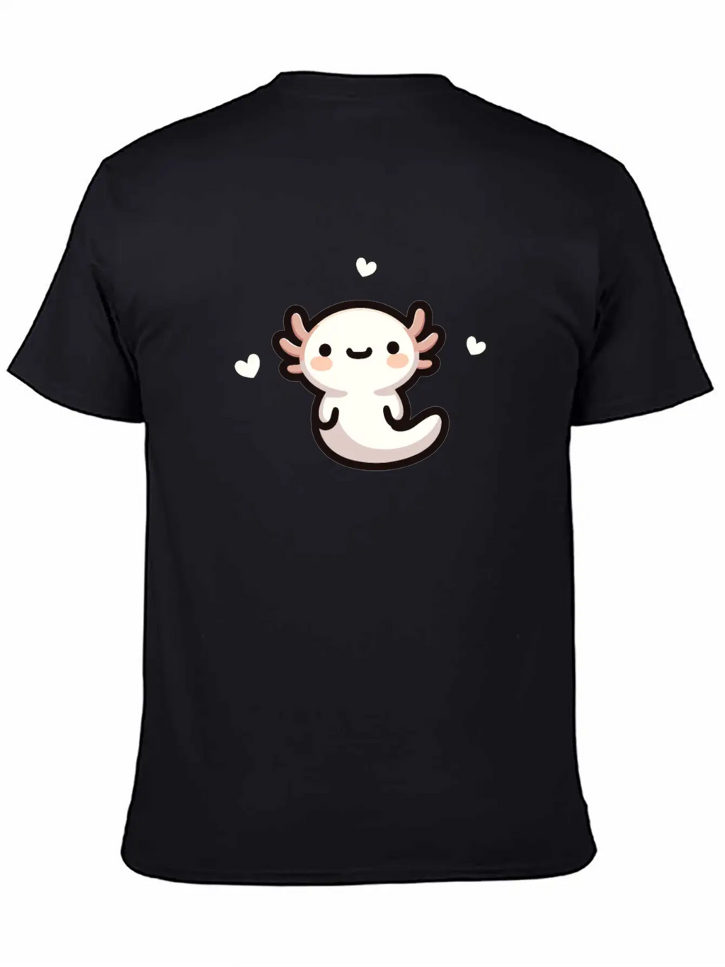 Kawaii Axolotl Cute Pattern Casual Graphic T-Shirt – Simple And Comfortable Daily Wear
