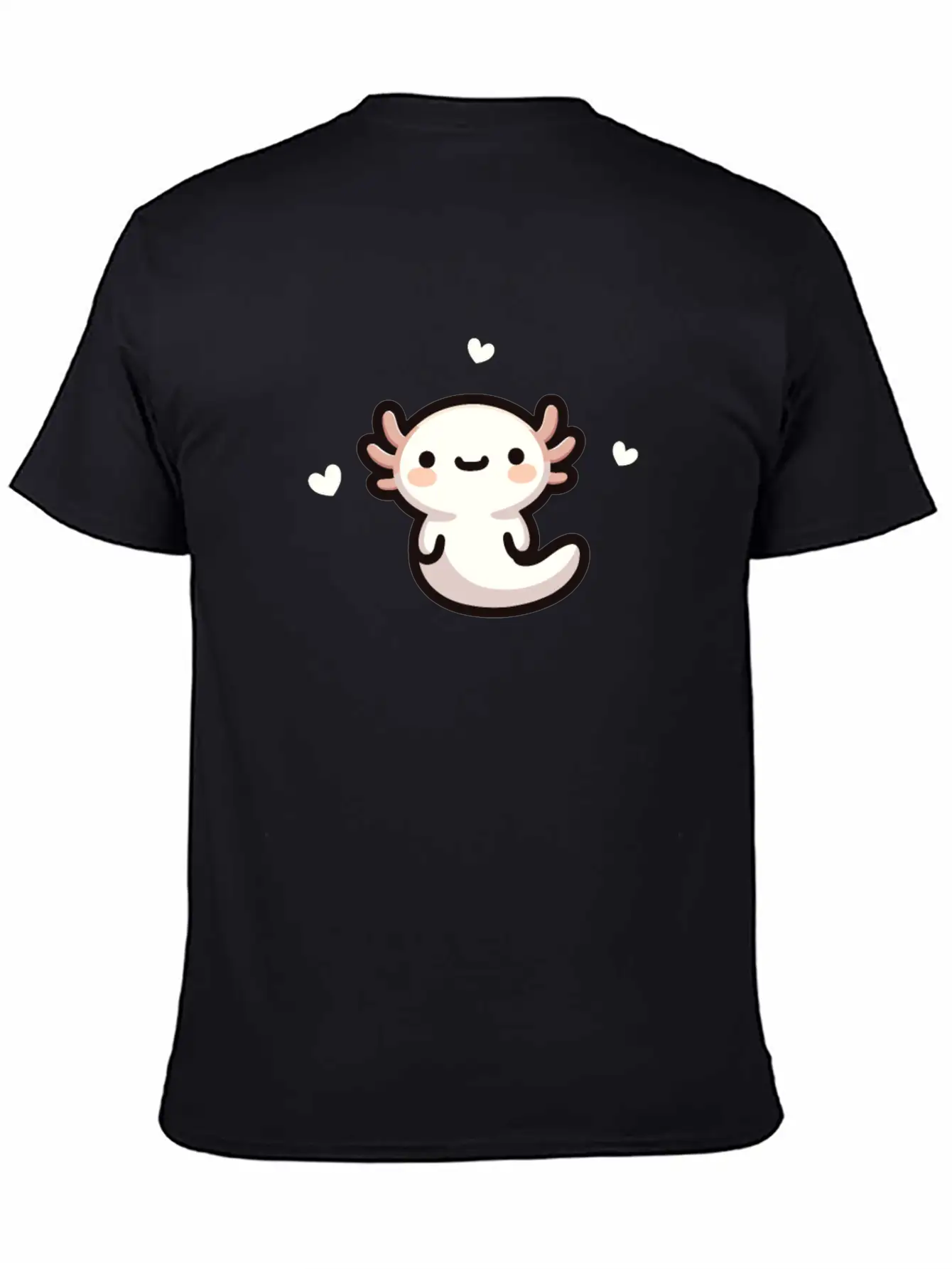 Kawaii Axolotl Cute Pattern Casual Graphic T-Shirt – Simple And Comfortable Daily Wear