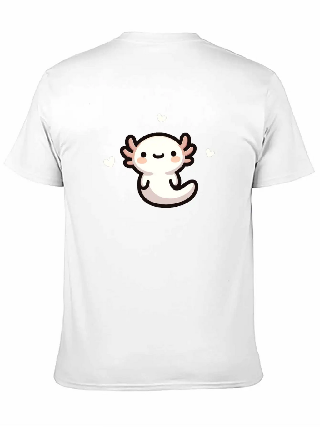 Kawaii Axolotl Cute Pattern Casual Graphic T-Shirt – Simple And Comfortable Daily Wear