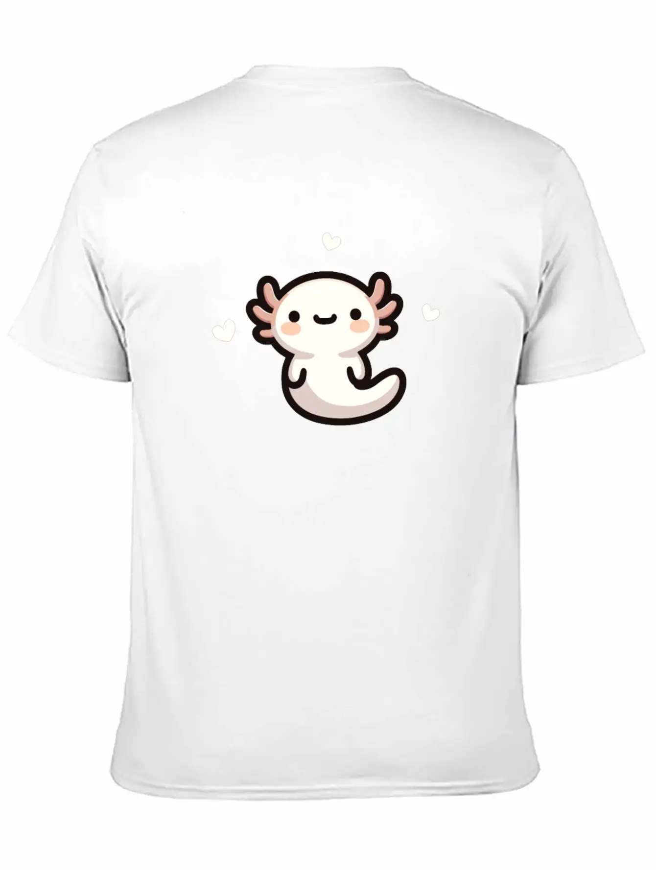 Kawaii Axolotl Cute Pattern Casual Graphic T-Shirt – Simple And Comfortable Daily Wear