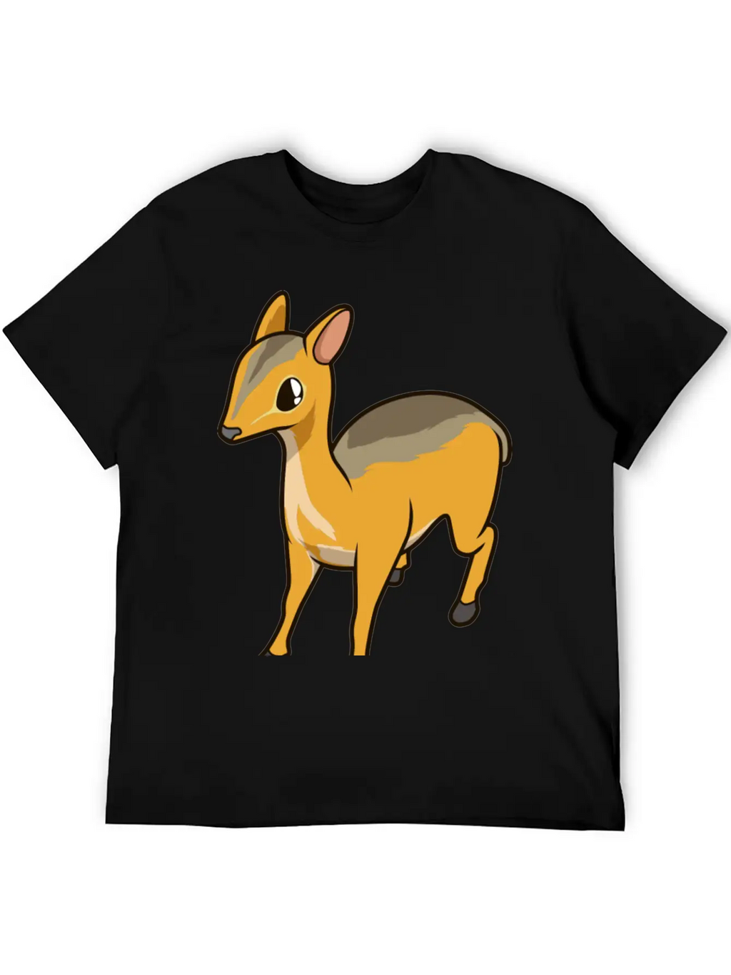 Kawaii Chevrotain Breathable Soft Cotton T-Shirt – Timeless Casual Look