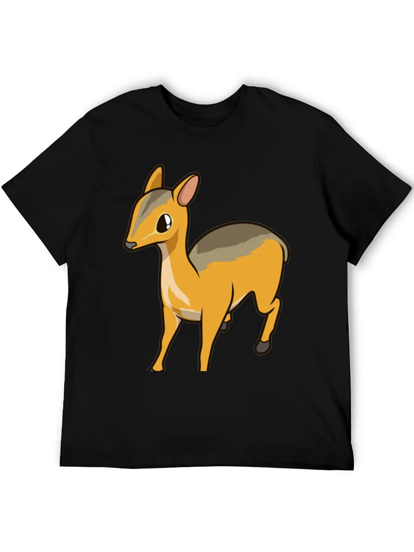Kawaii Chevrotain Breathable Soft Cotton T-Shirt – Timeless Casual Look