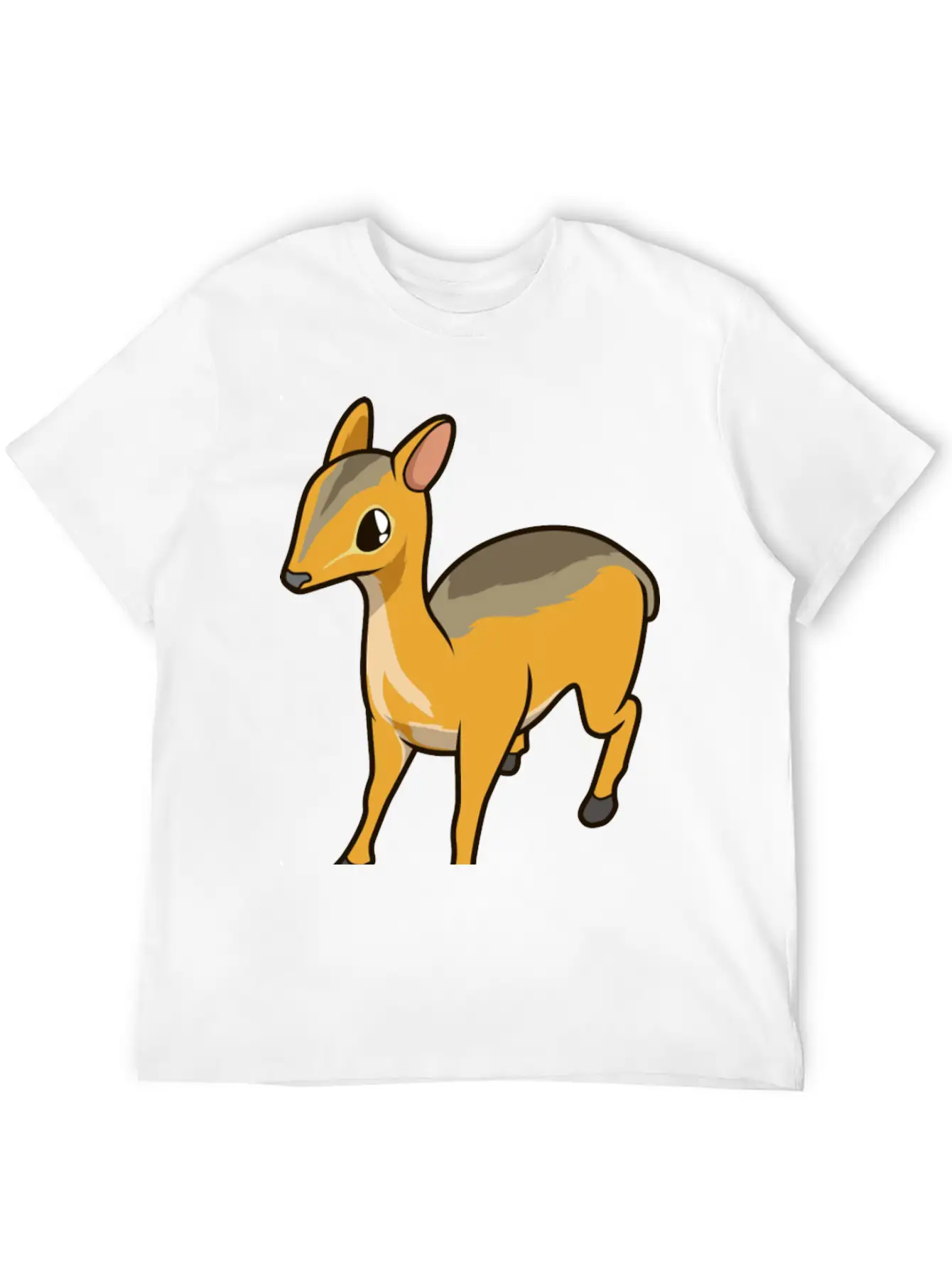 Kawaii Chevrotain Breathable Soft Cotton T-Shirt – Timeless Casual Look