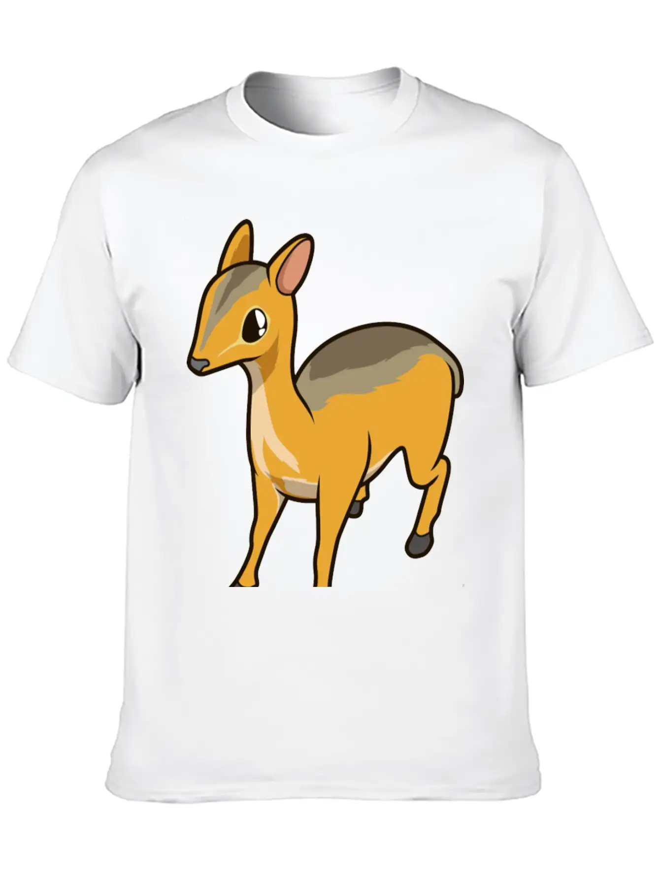 Kawaii Chevrotain Breathable Soft Cotton T-Shirt – Timeless Casual Look
