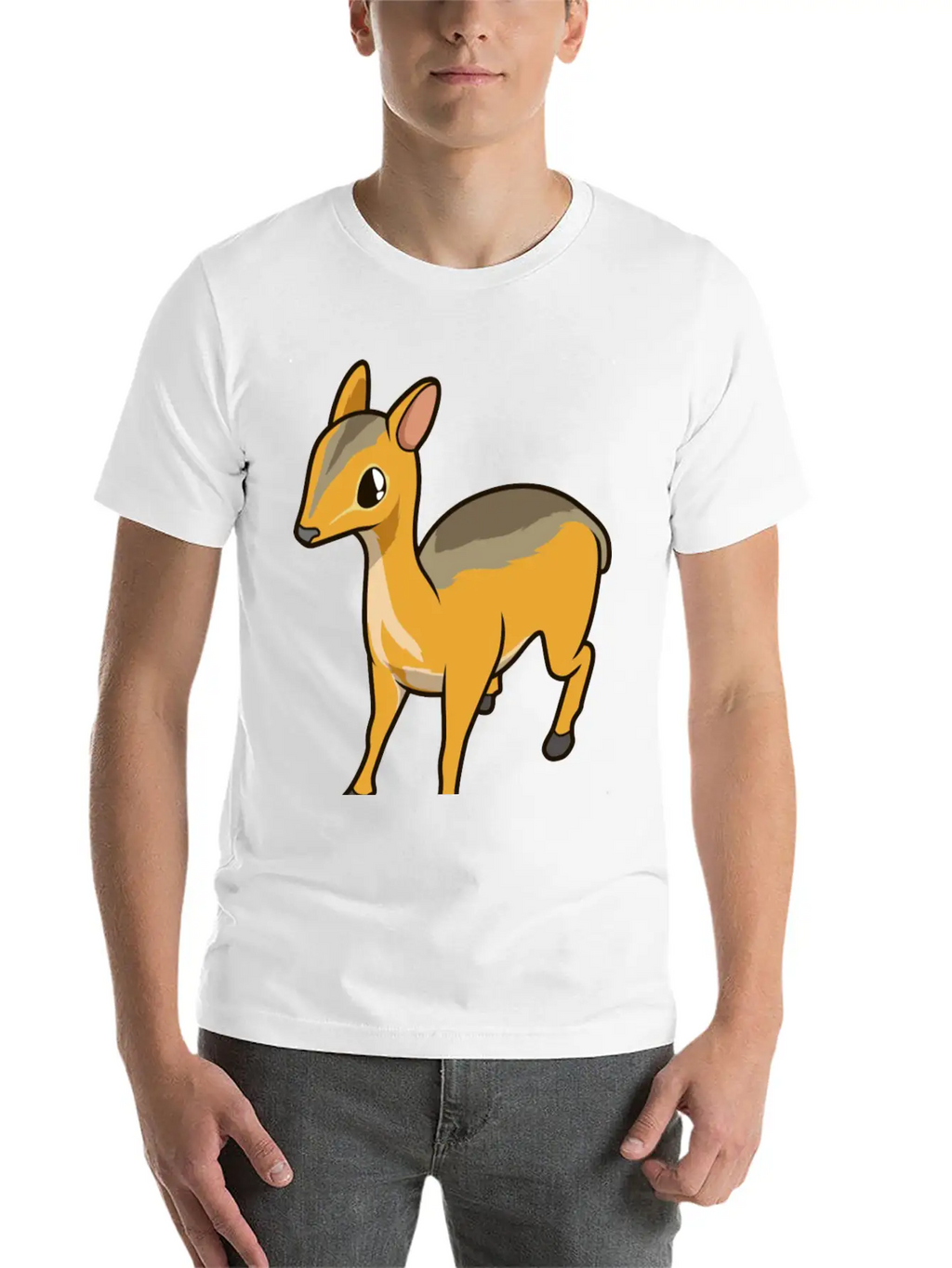 Kawaii Chevrotain Breathable Soft Cotton T-Shirt – Timeless Casual Look
