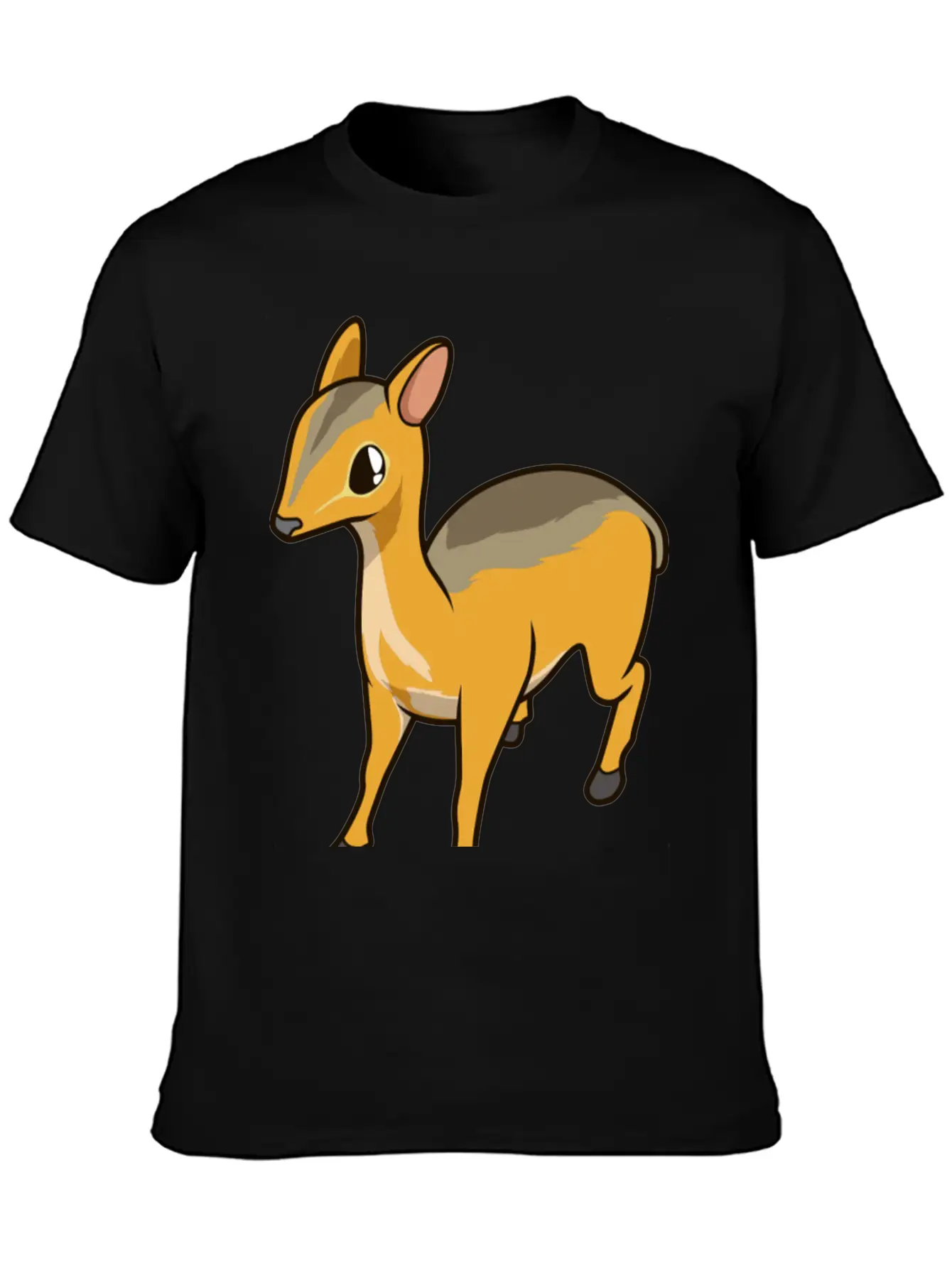 Kawaii Chevrotain Breathable Soft Cotton T-Shirt – Timeless Casual Look