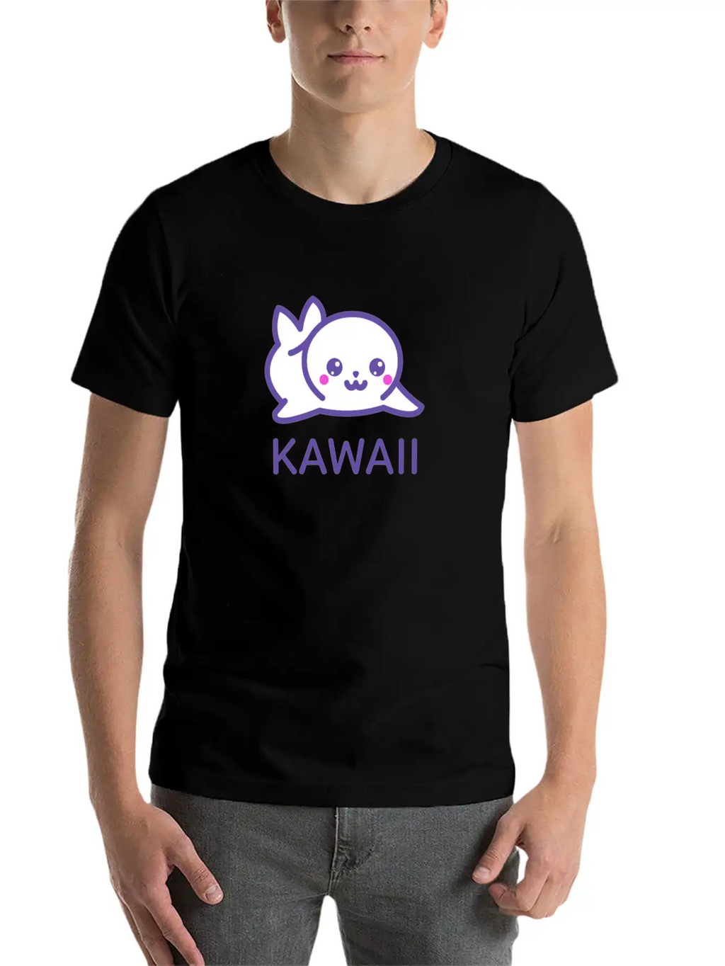 Kawaii! Cute Seal Breathable Soft Cotton T-Shirt – Timeless Casual Look