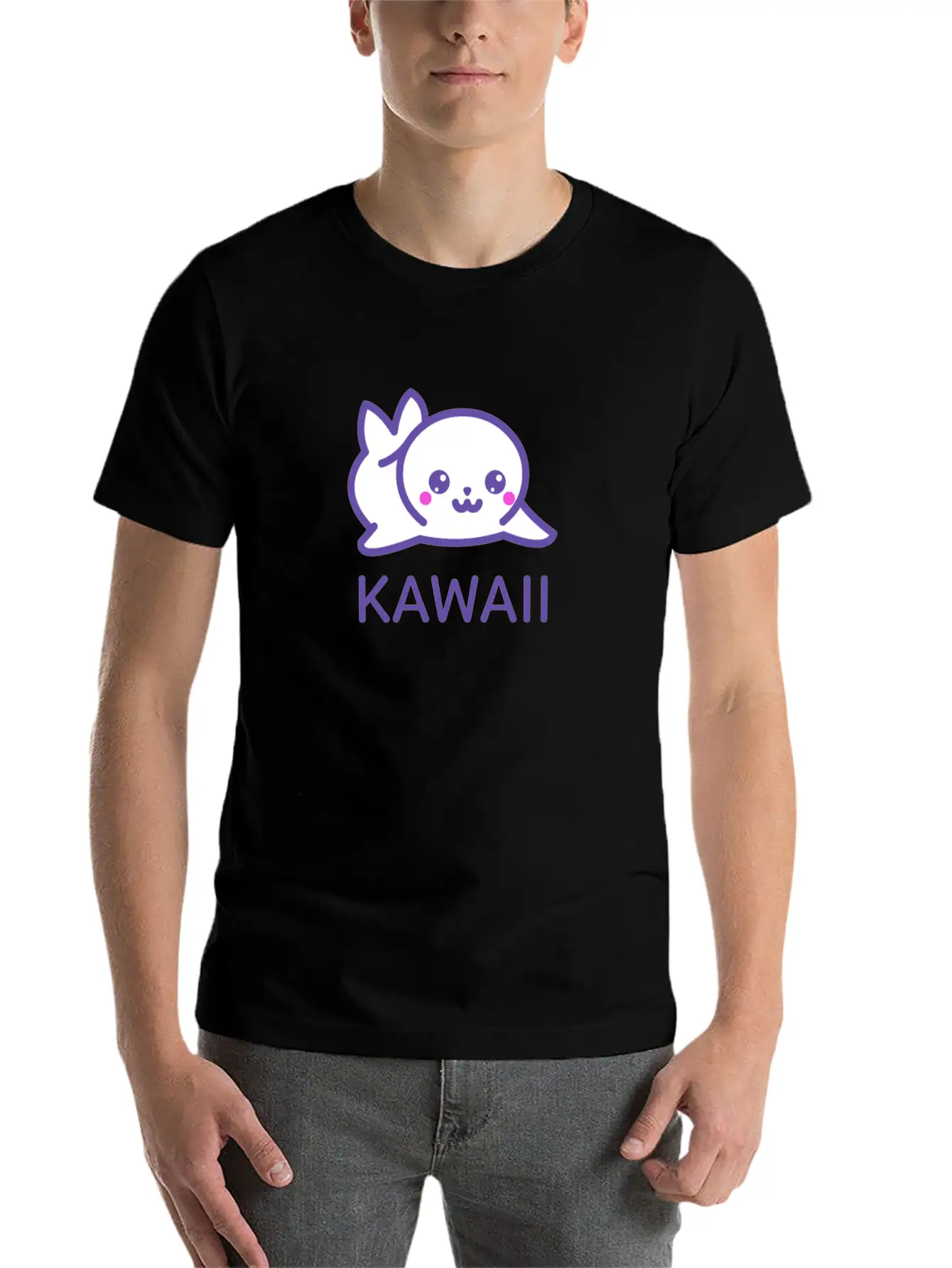Kawaii! Cute Seal Breathable Soft Cotton T-Shirt – Timeless Casual Look