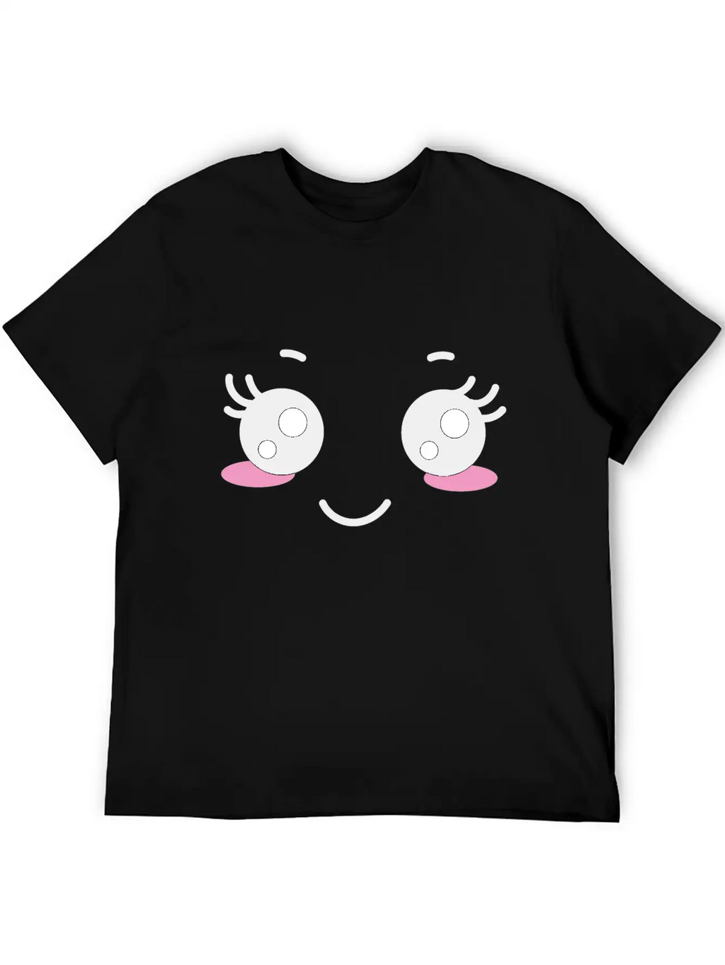 Kawaii Face Unisex Casual T-Shirt – Clean Design For Daily Comfort