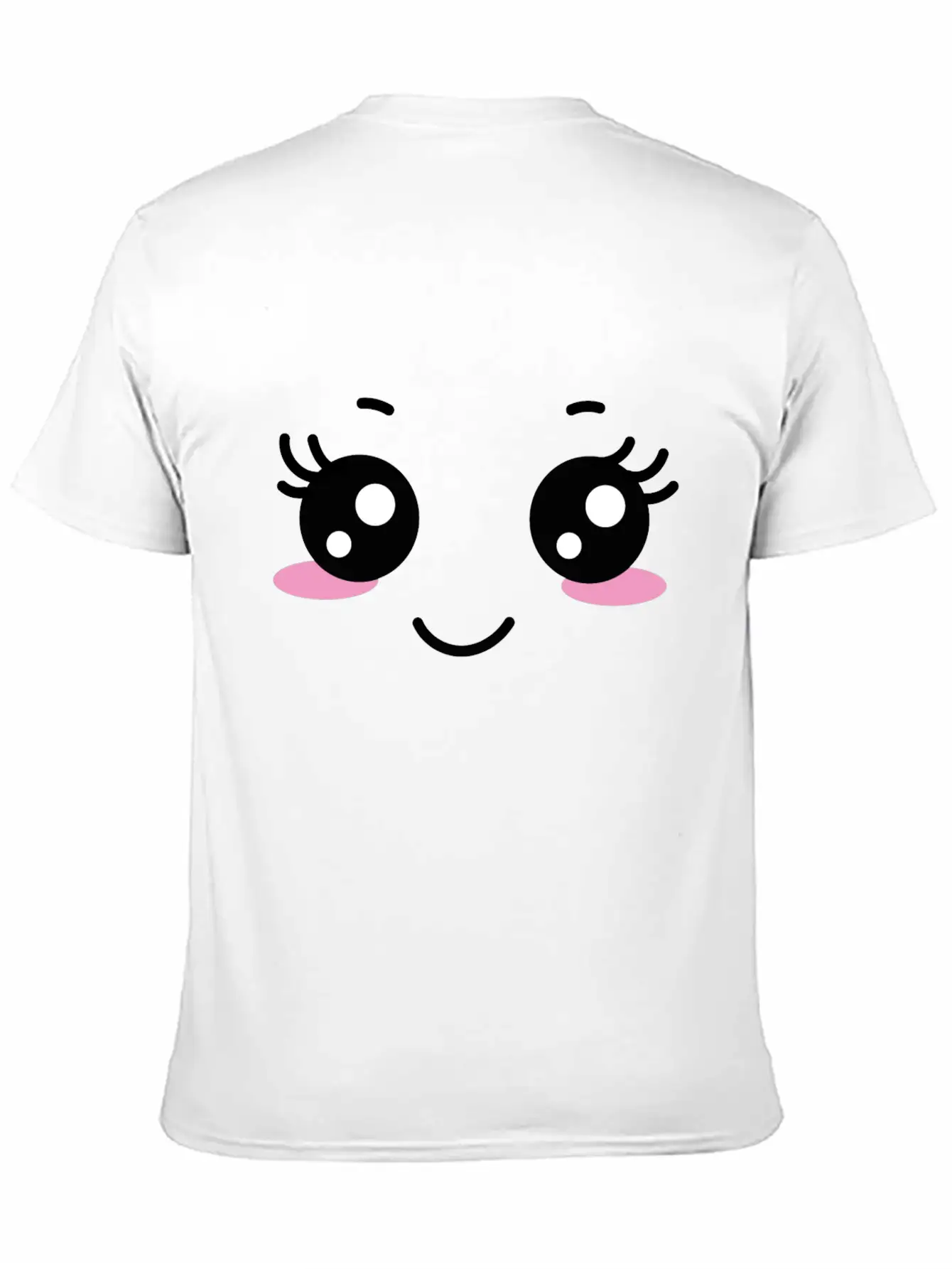 Kawaii Face Unisex Casual T-Shirt – Clean Design For Daily Comfort