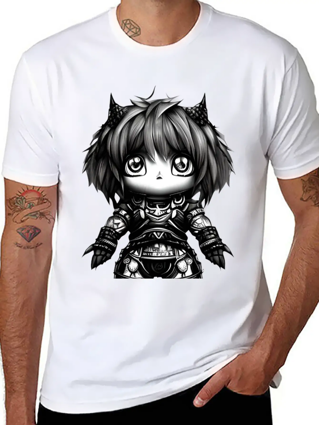 Kawaii Fantasy Character Unisex Casual T-Shirt – Clean Design For Daily Comfort