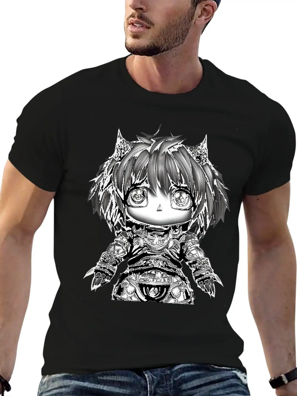 Kawaii Fantasy Character Unisex Casual T-Shirt – Clean Design For Daily Comfort