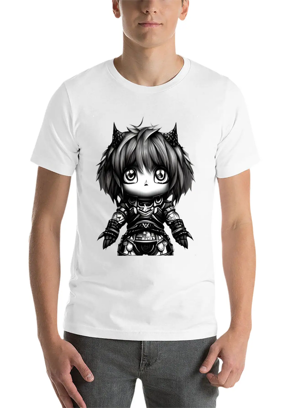 Kawaii Fantasy Character Unisex Casual T-Shirt – Clean Design For Daily Comfort