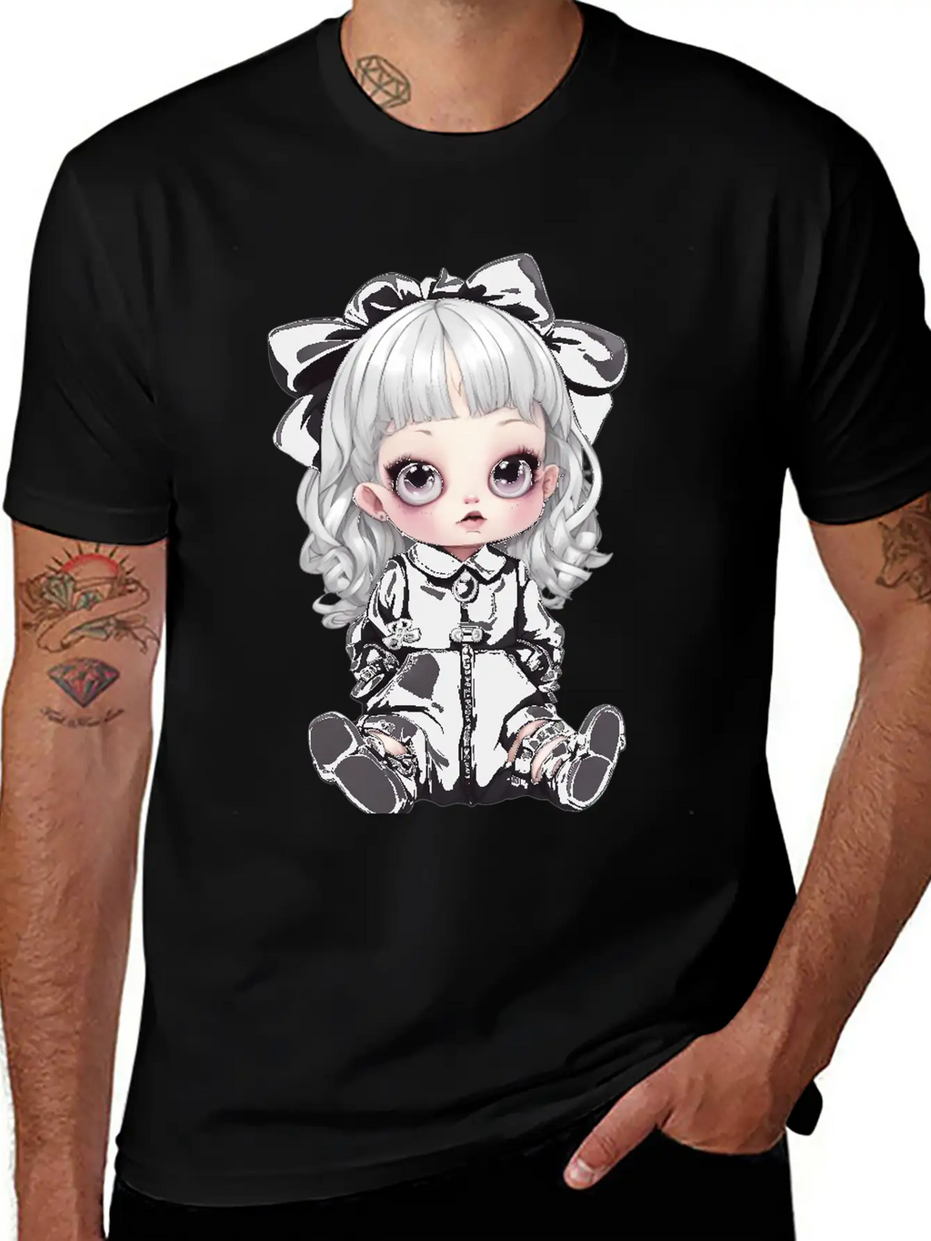 Kawaii Goth Unisex Casual T-Shirt – Clean Design For Daily Comfort