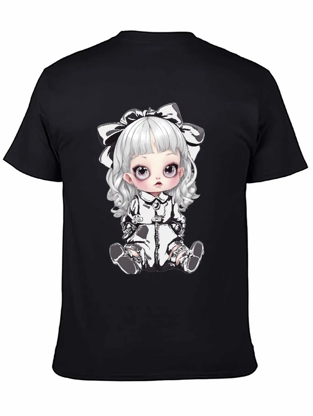 Kawaii Goth Unisex Casual T-Shirt – Clean Design For Daily Comfort