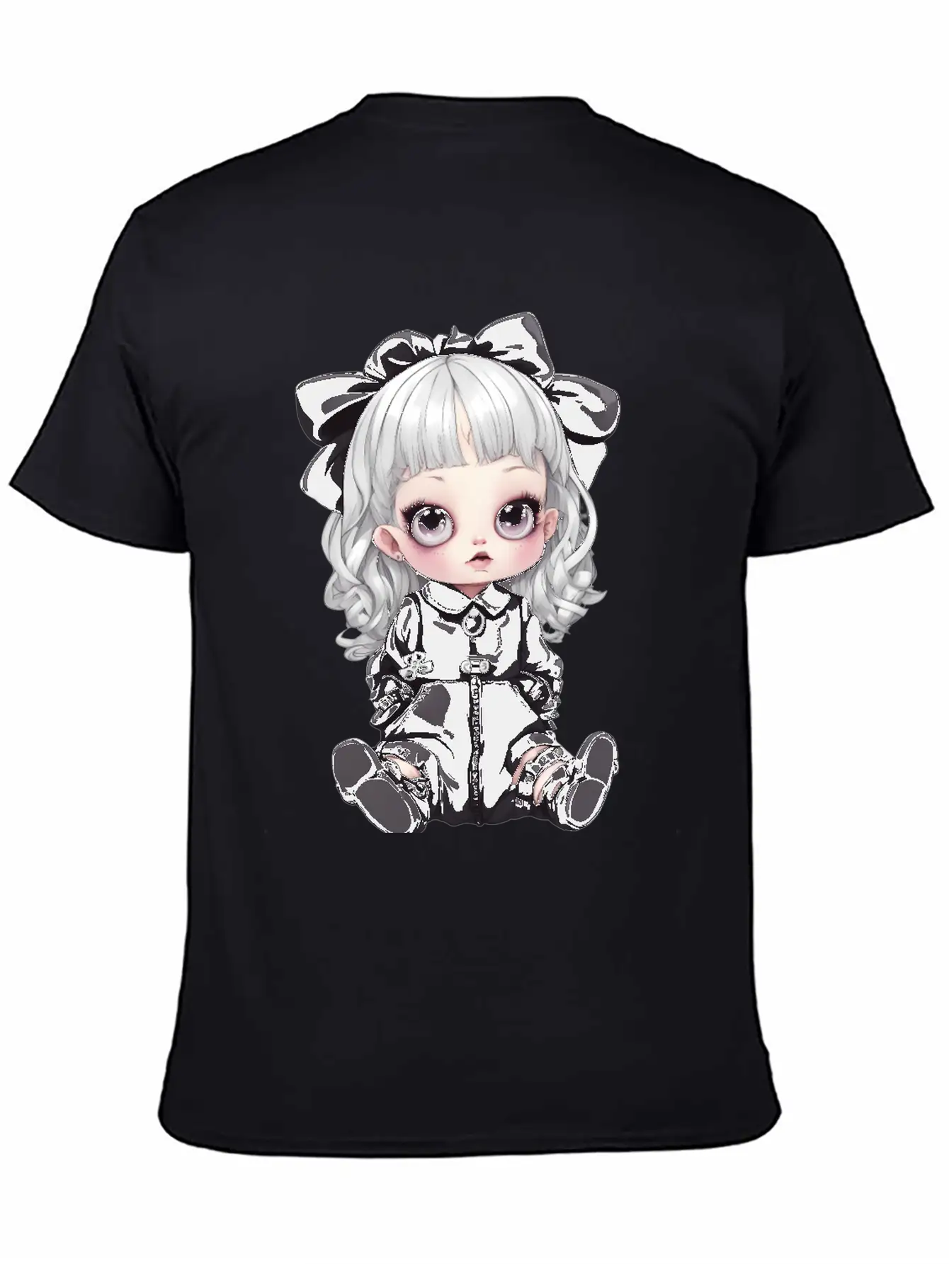 Kawaii Goth Unisex Casual T-Shirt – Clean Design For Daily Comfort