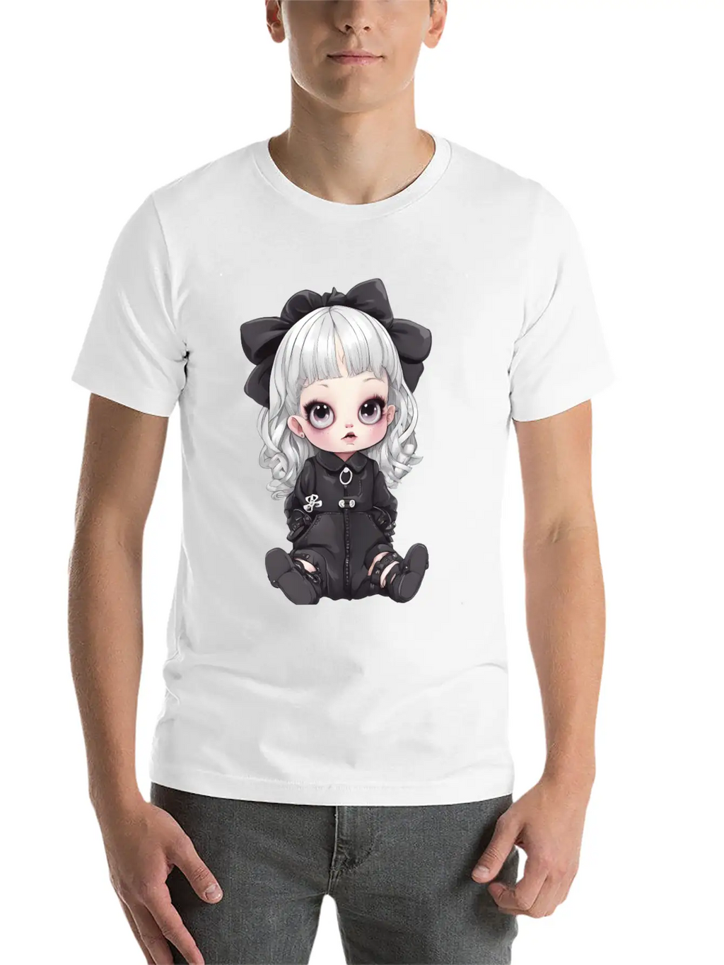 Kawaii Goth Unisex Casual T-Shirt – Clean Design For Daily Comfort