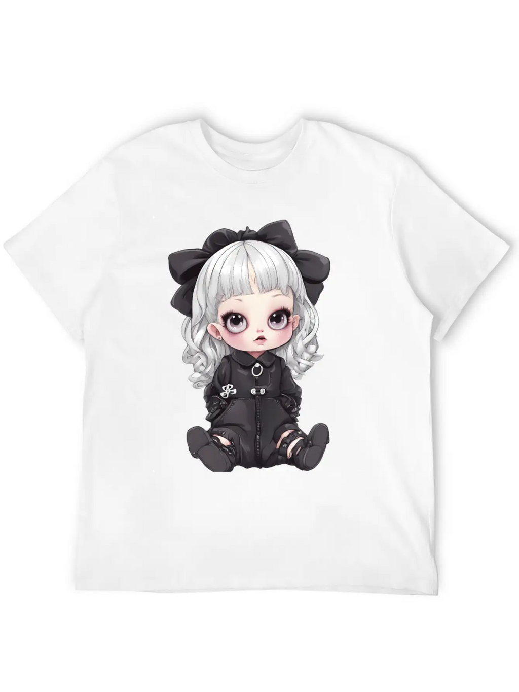 Kawaii Goth Unisex Casual T-Shirt – Clean Design For Daily Comfort